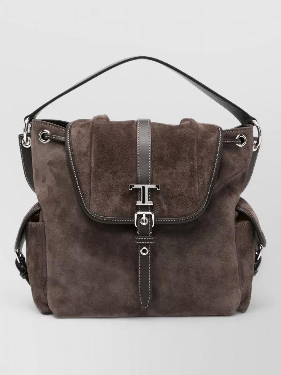 Tod's t timeless mini suede leather backpack