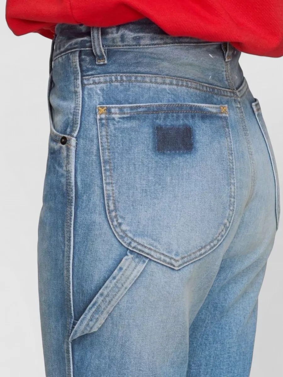 Maison Margiela Straight Leg Denim Trousers Carpenter Pocket