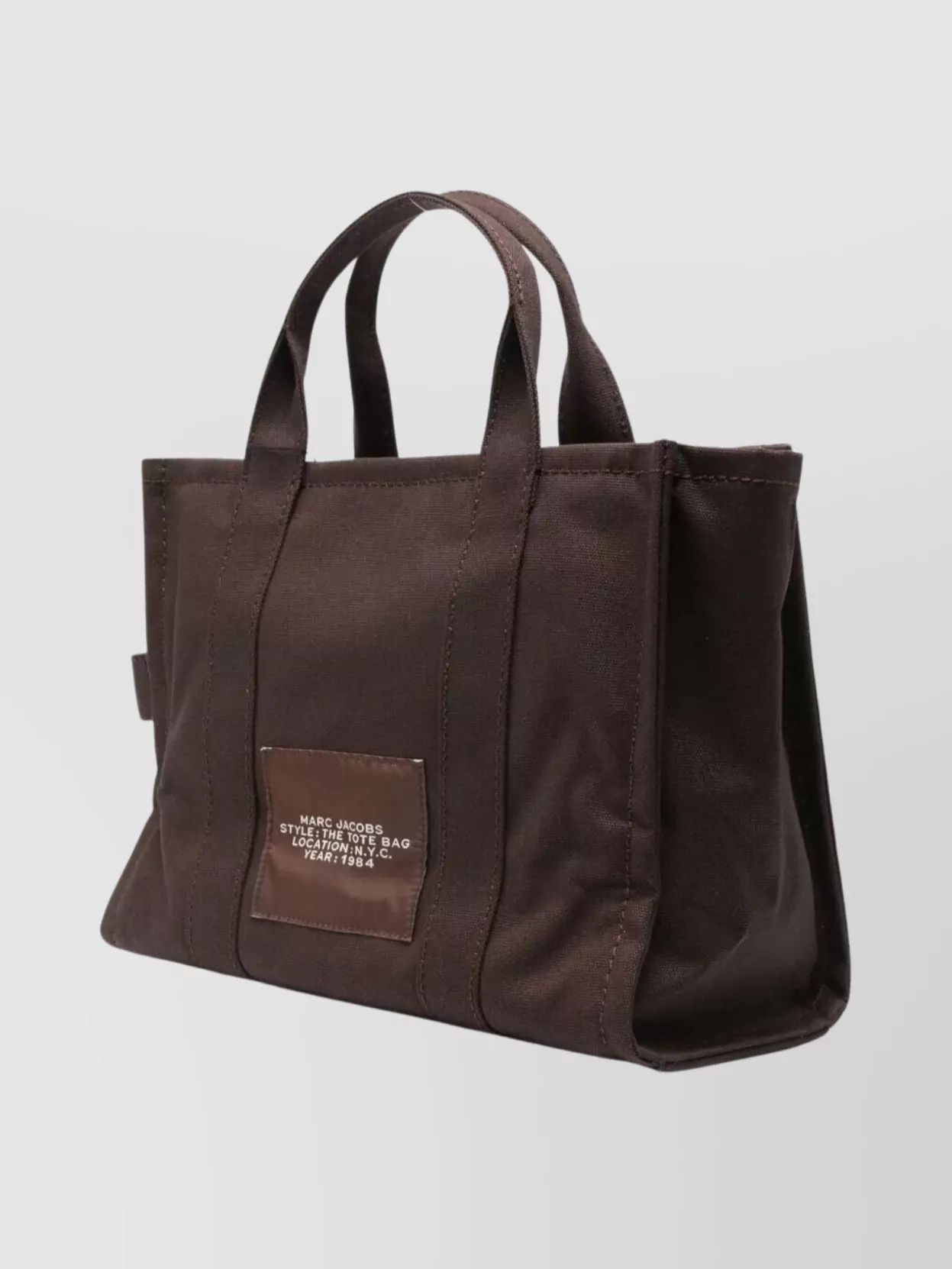 Marc Jacobs Medium Canvas Tote Bag With Adjustable Strap In Brown