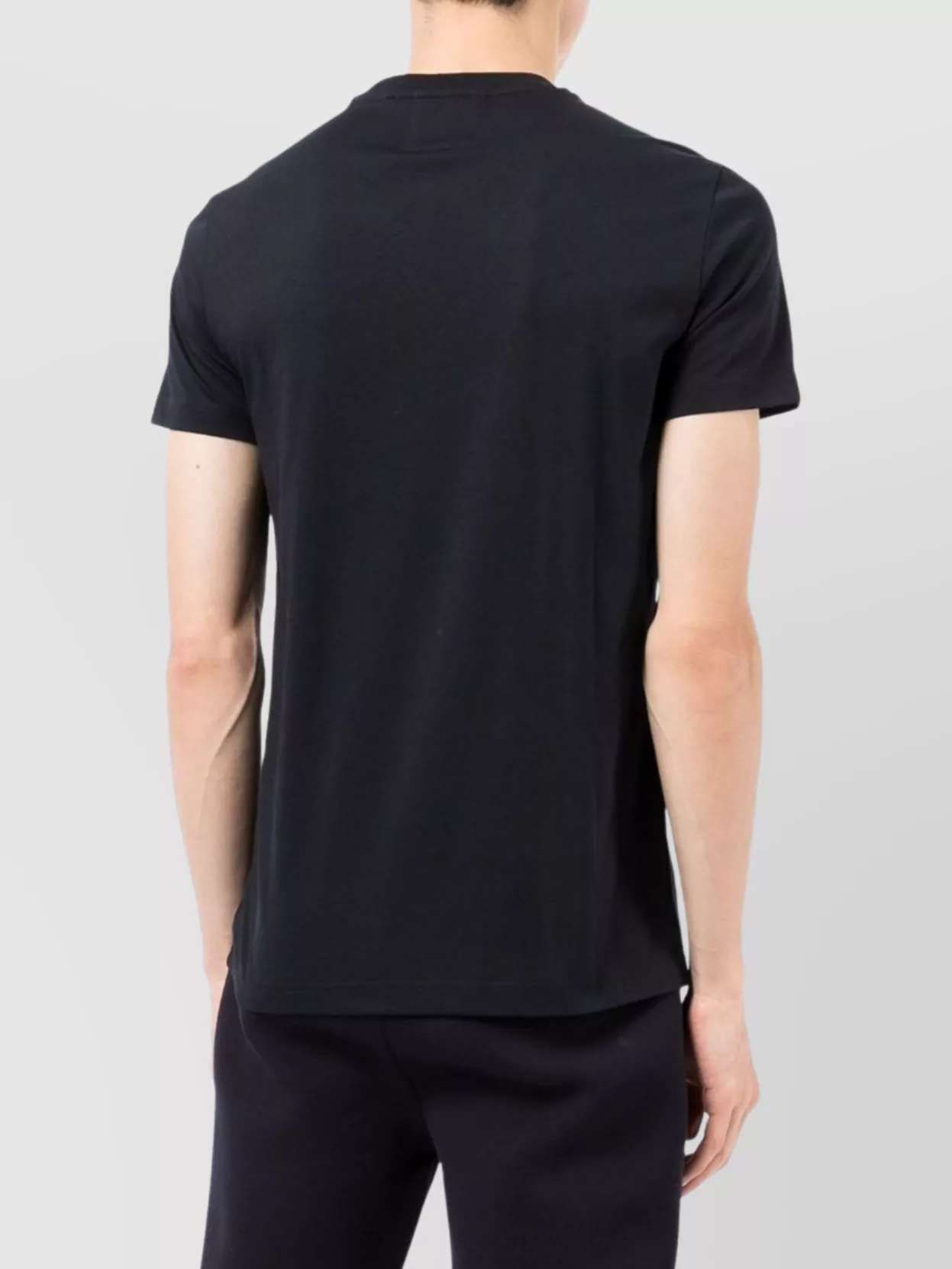 Emporio Armani Logo Round Neck Navy-Blue T-Shirt