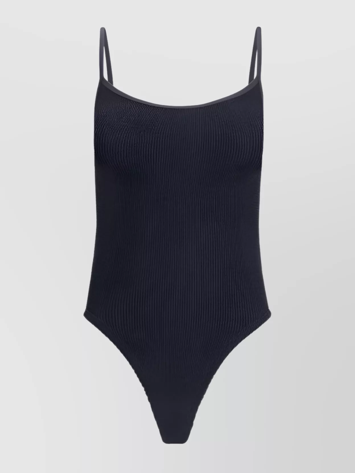 Hunza G Pamela High Neck Crinkle Swimsuit