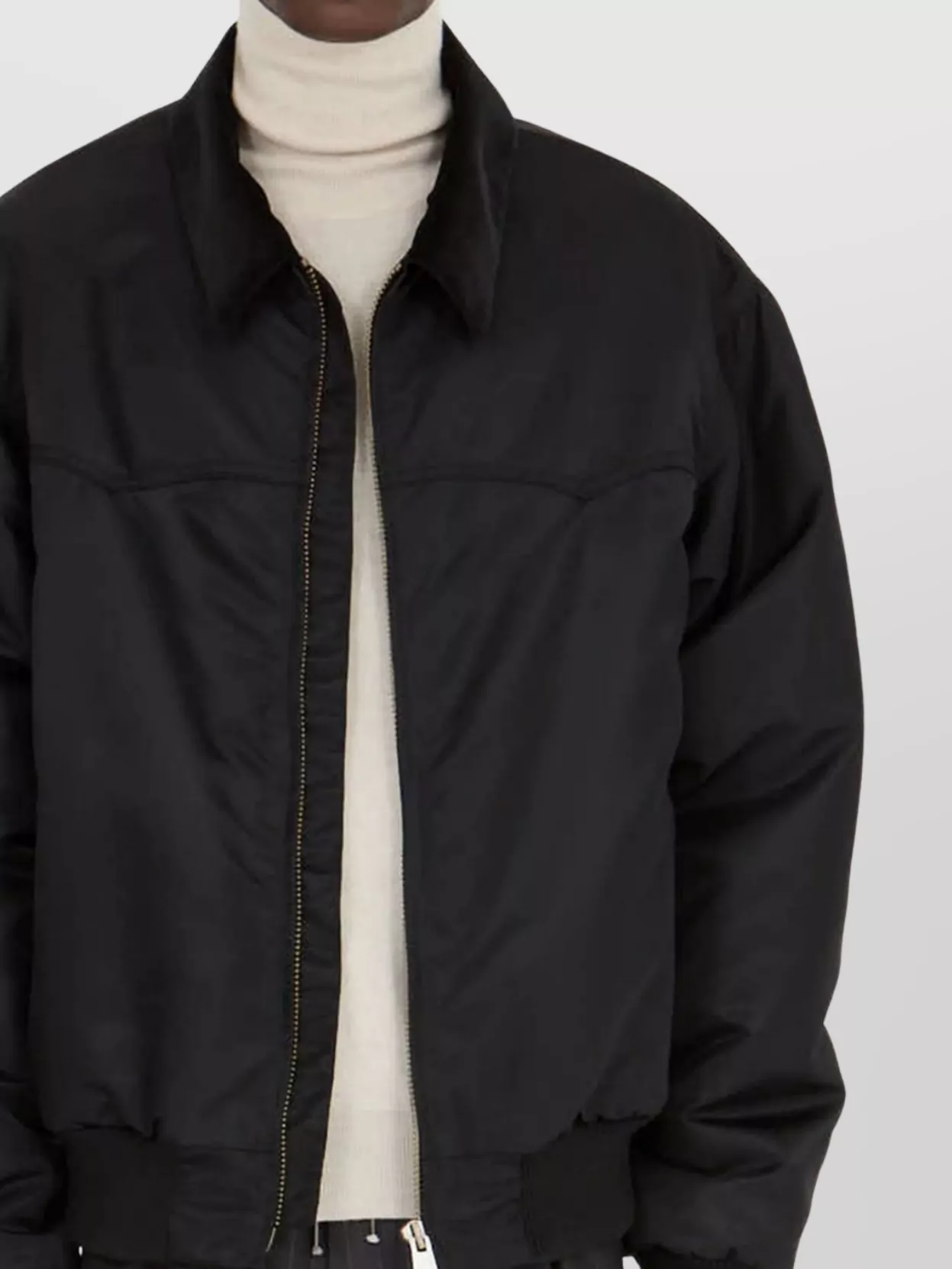 Maison Margiela Collared Sport Jacket With Ribbed Cuffs And Hem