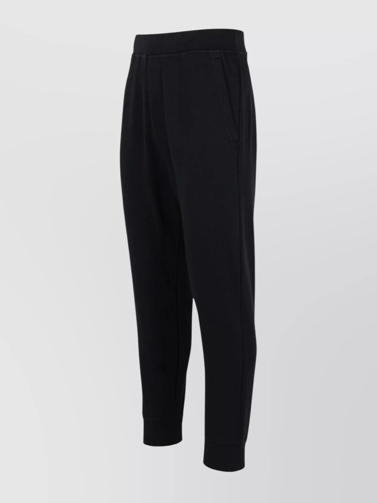 Dsquared2 Cotton Pants With Elastic Waistband And Side Pockets