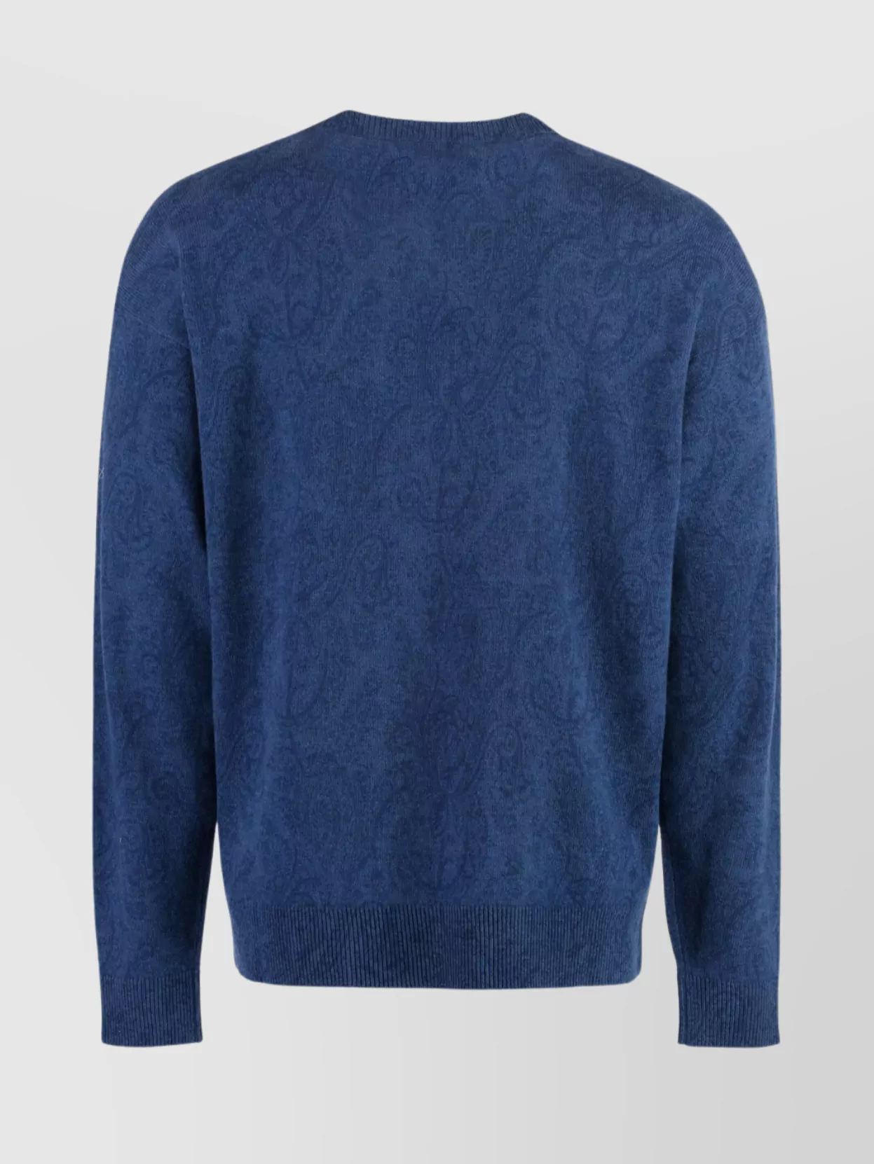 Etro Crew-Neck Wool Sweater Featuring Paisley Motif