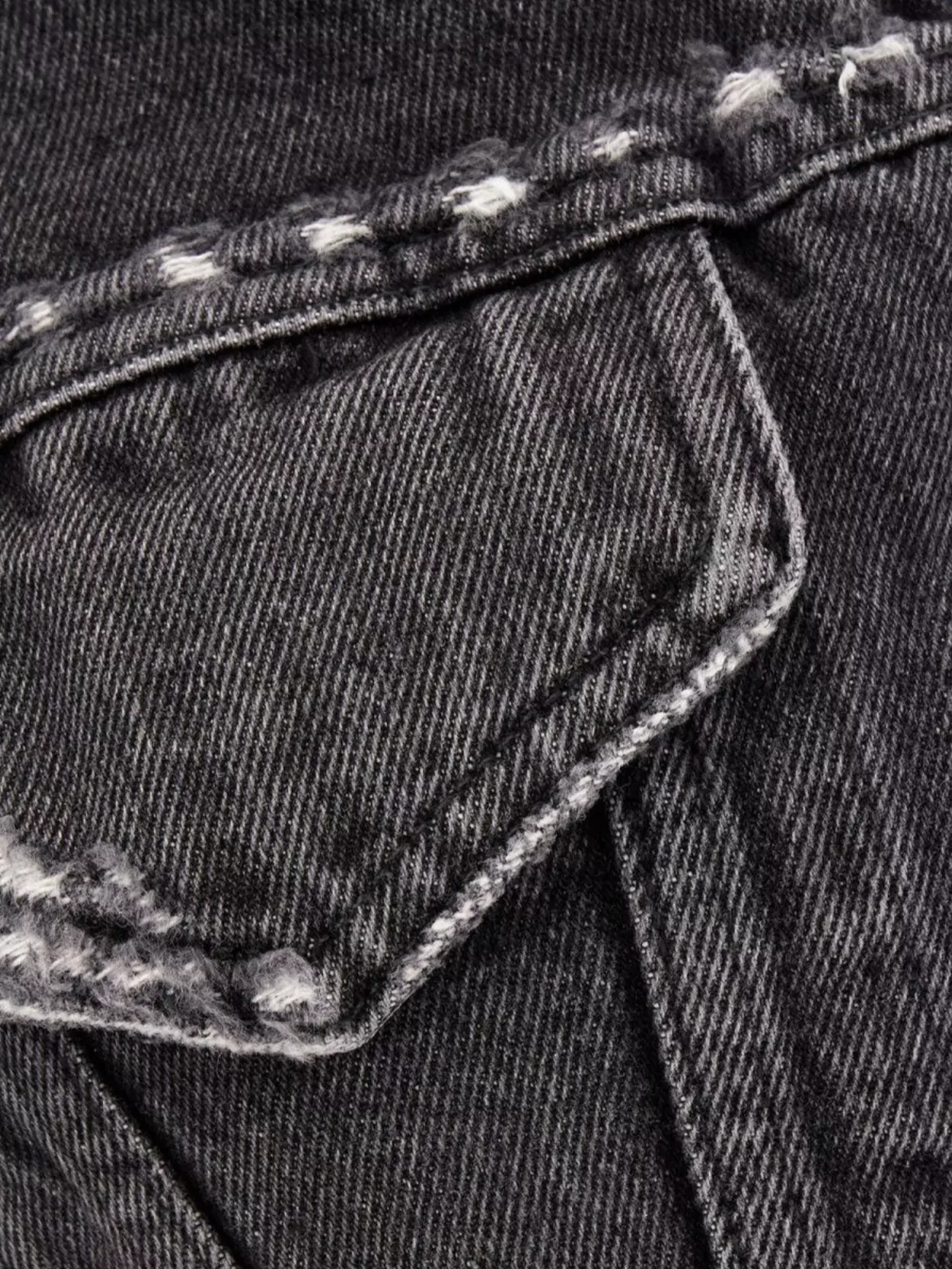 Givenchy Cropped Denim Jacket Decorative Straps