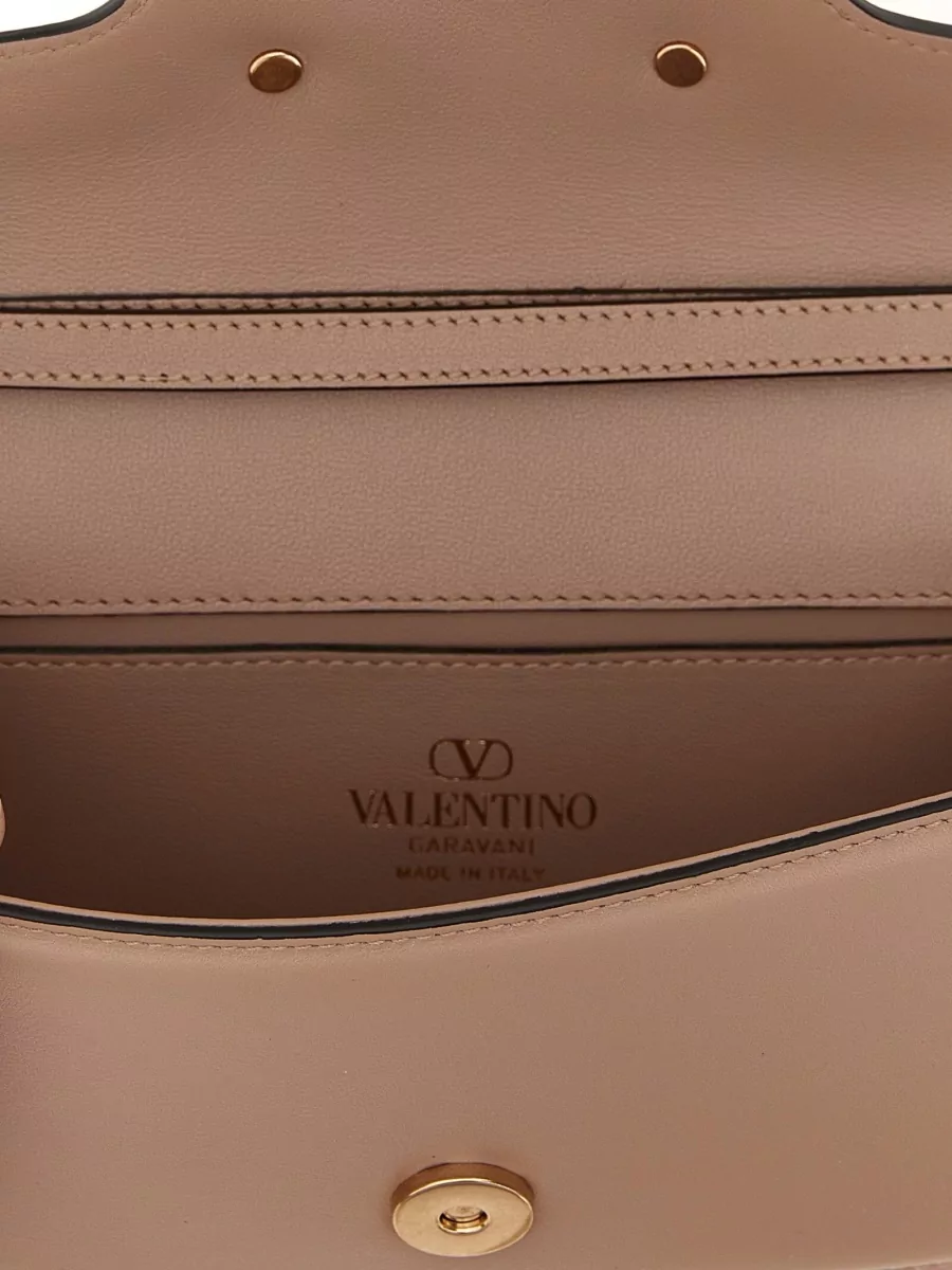 Valentino Garavani Locò Small Leather Clutch Bag
