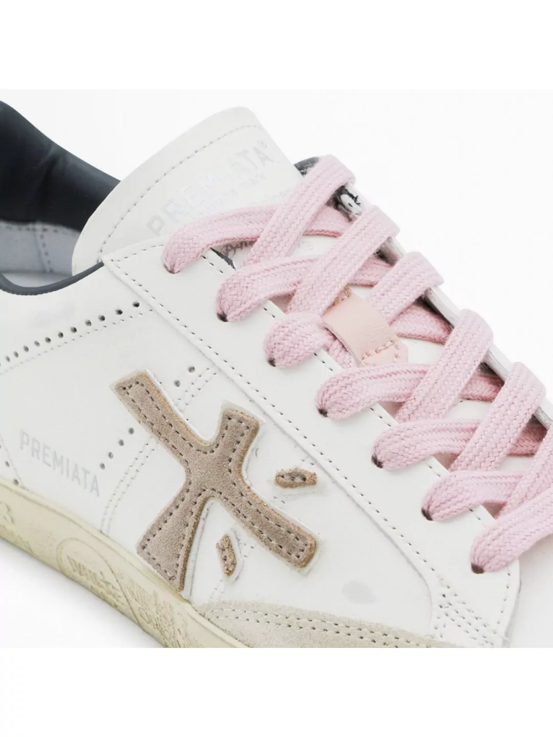 Premiata Contemporary Low Top Sneakers With Unique Laces