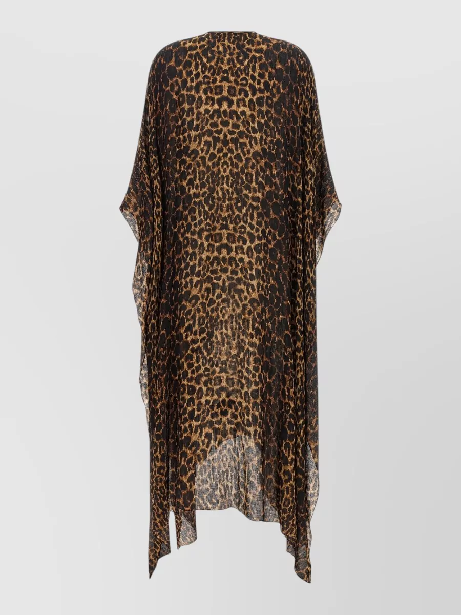 Saint Laurent Wool Animalier Kaftan