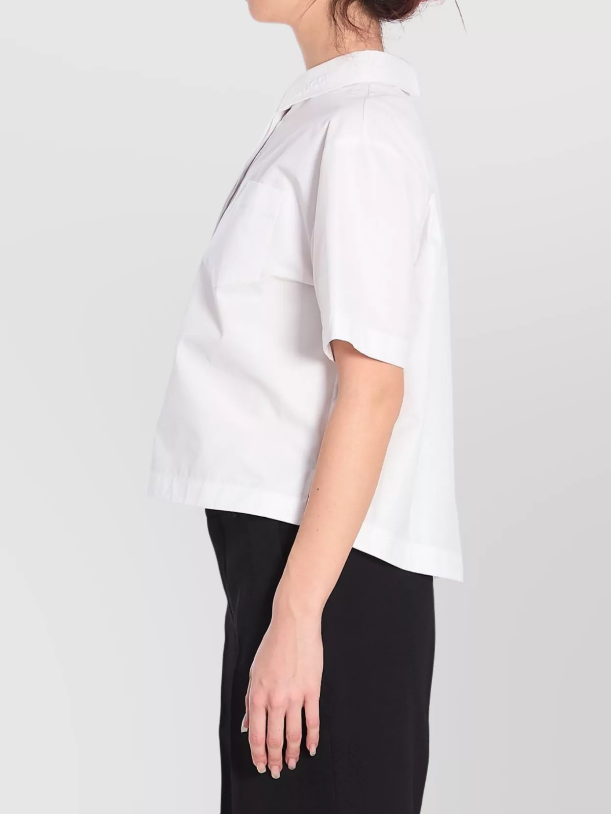 Gucci Logo-Embossed Boxy Shirt With Breast Pocket