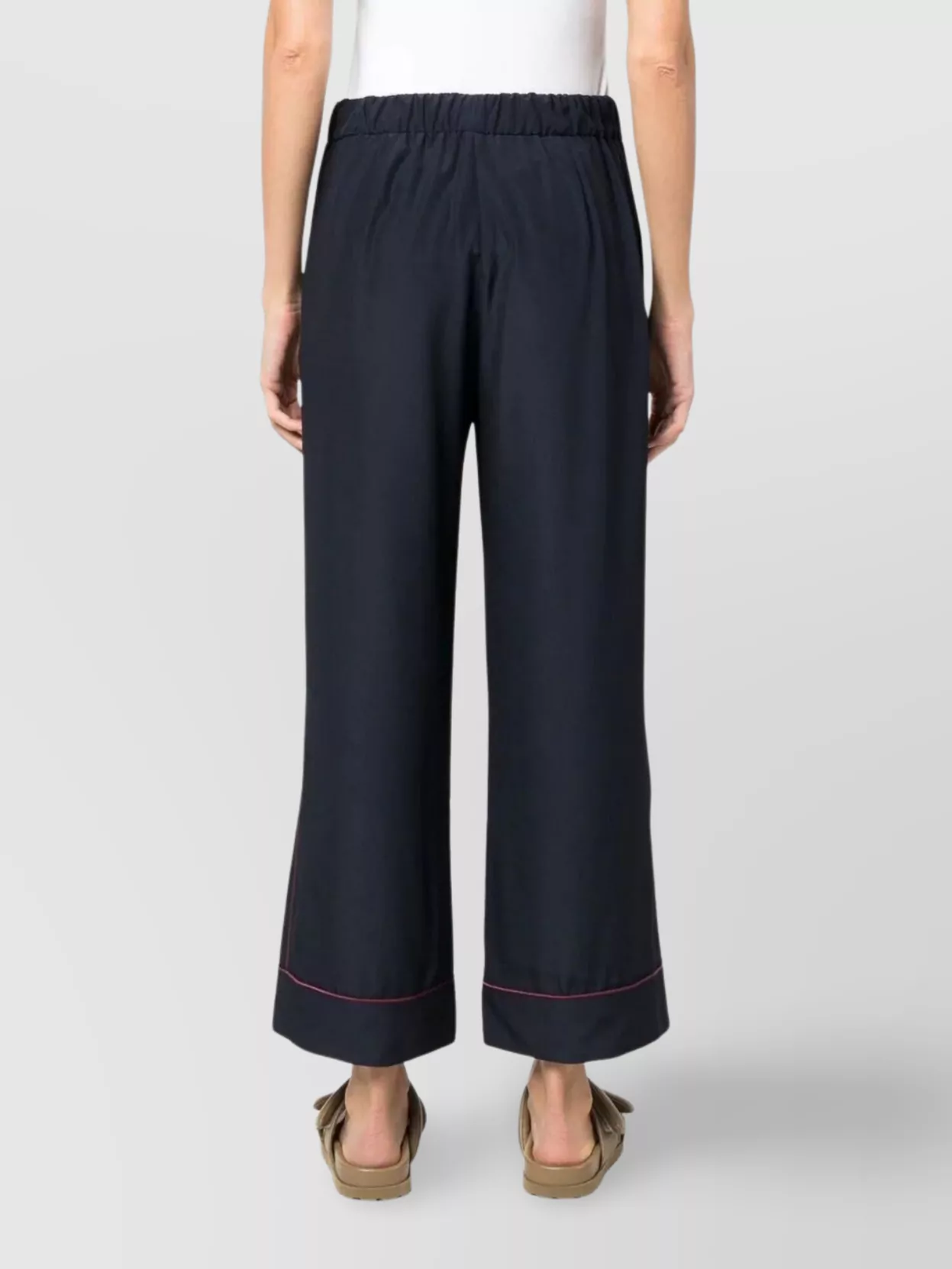 P.a.r.o.s.h Straight-leg Cropped Trousers Wide Cuffs