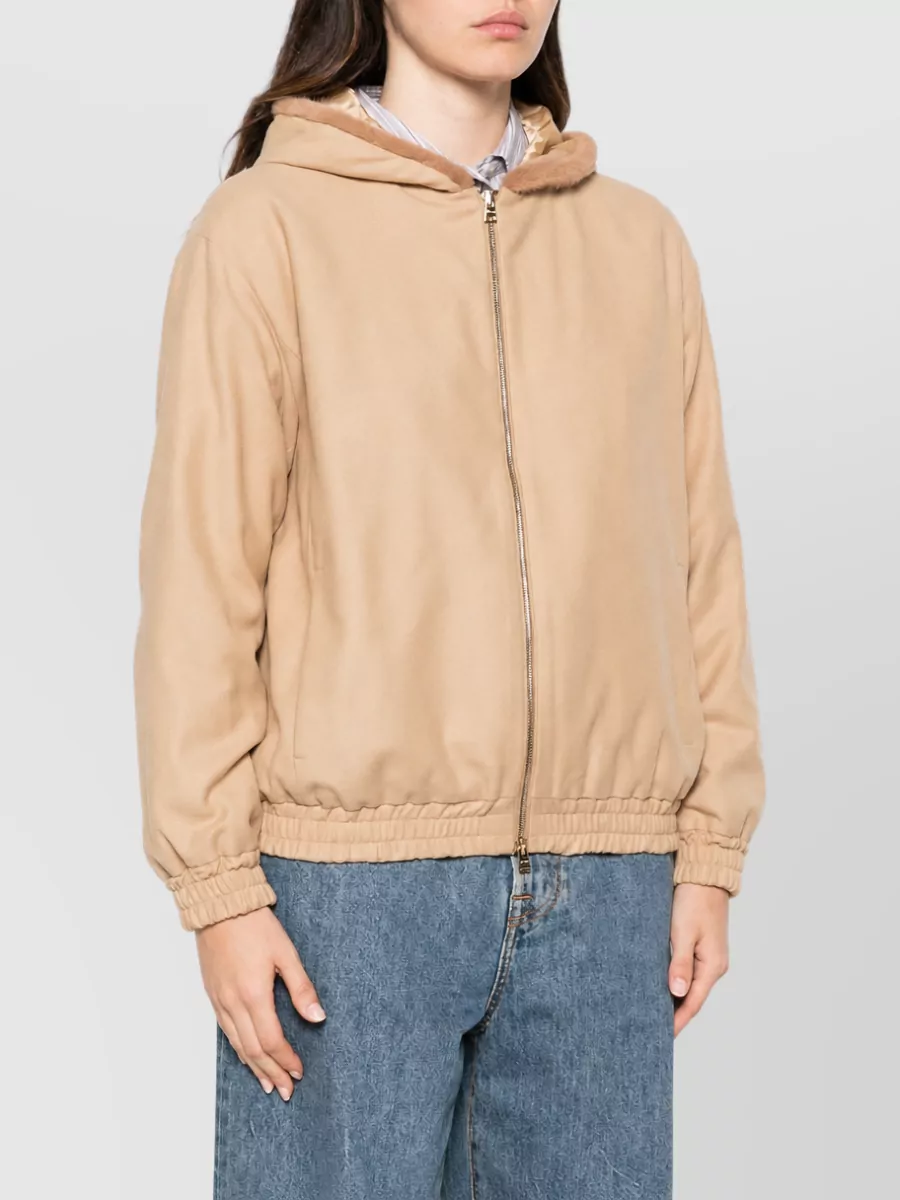 Herno Virgin wool hooded oversized coat
