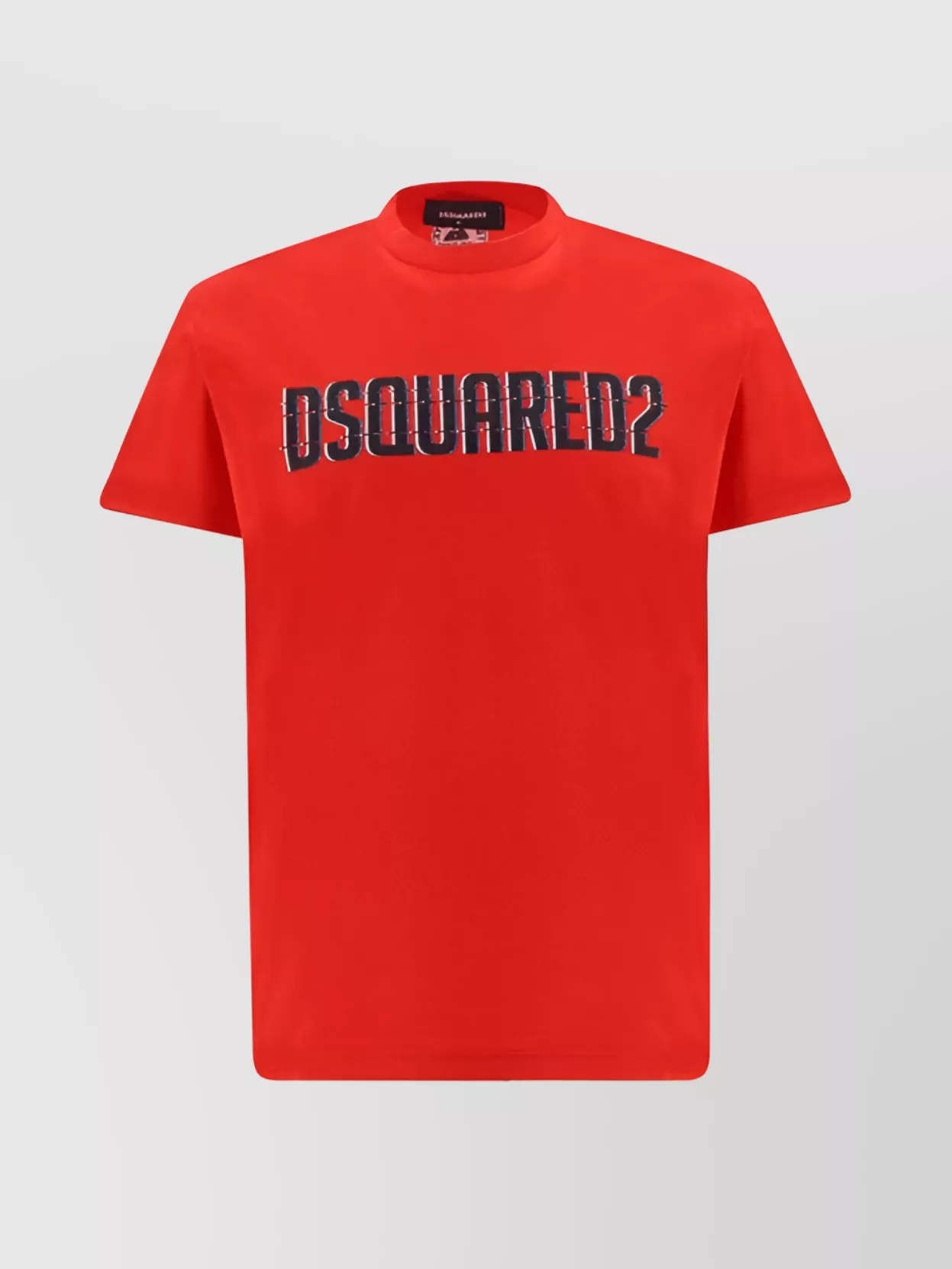 Shop Dsquared2 Cotton Ribbed Crew Neck T-shirt