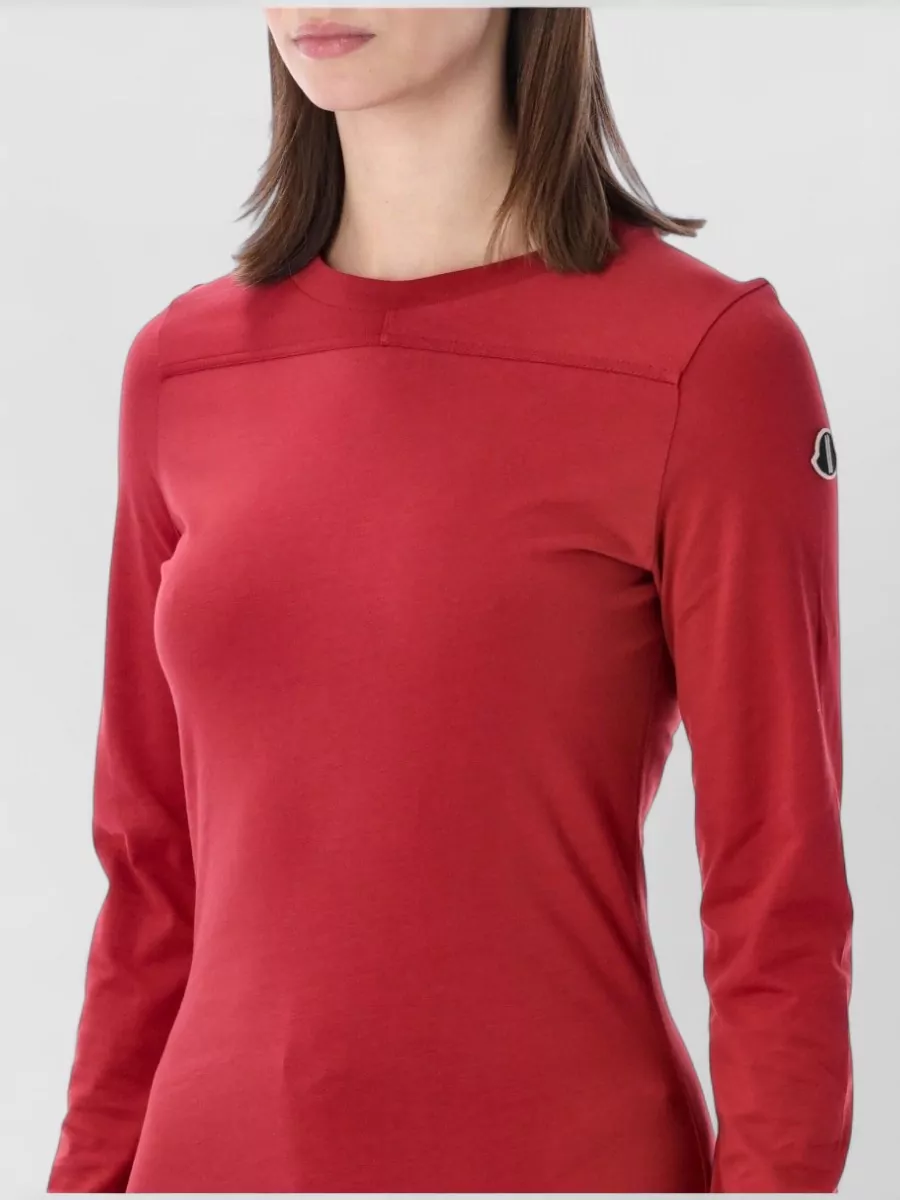 Moncler Cotton Slim-Fit Long-Sleeve Midi Dress