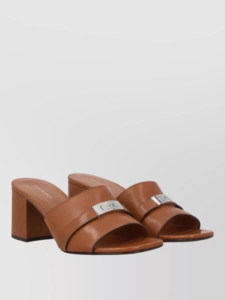 Tory Burch Leather Mule Sandals