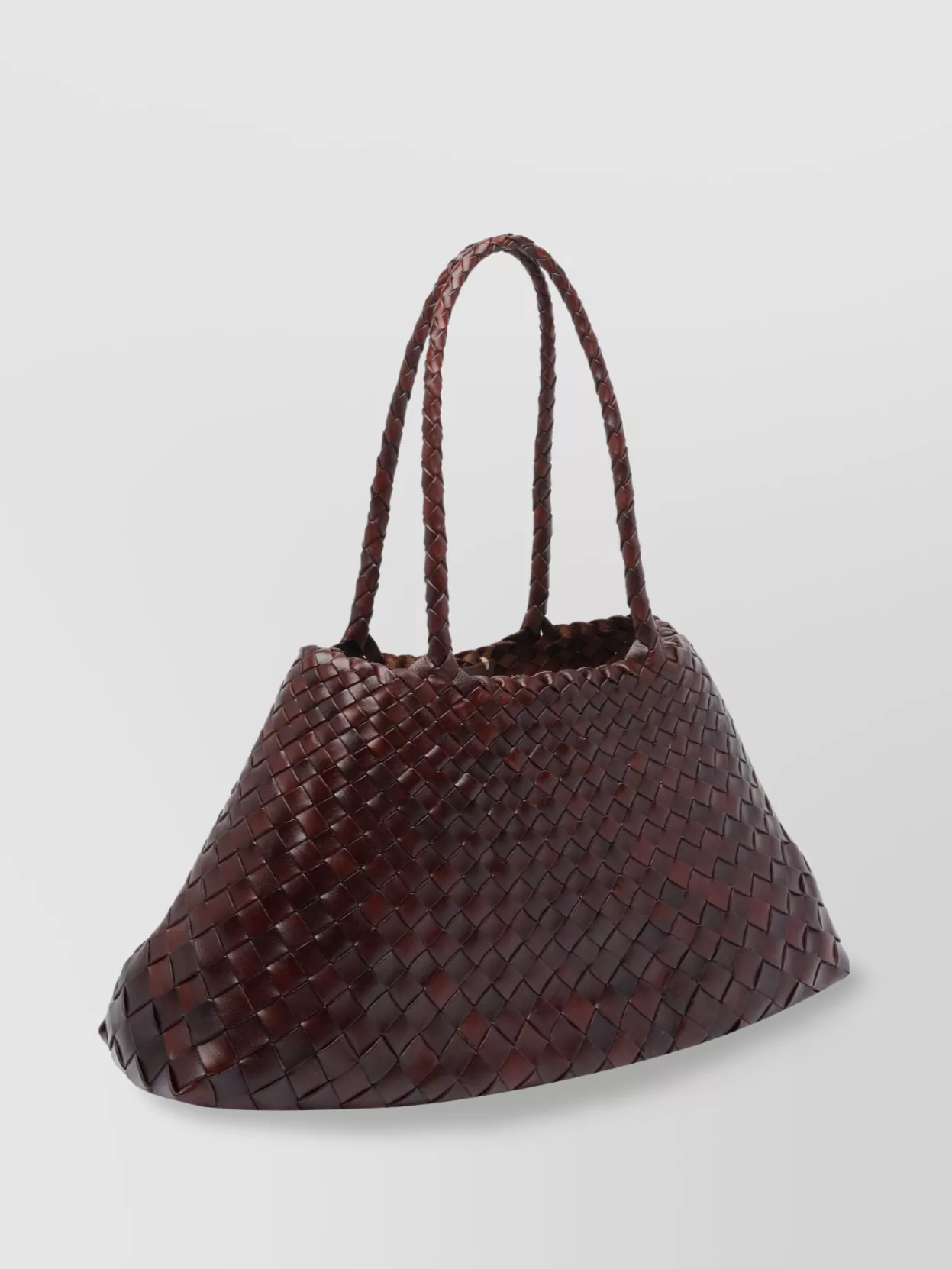 Dragon Diffusion Woven Large Model 2 Handles Shoulder Bag