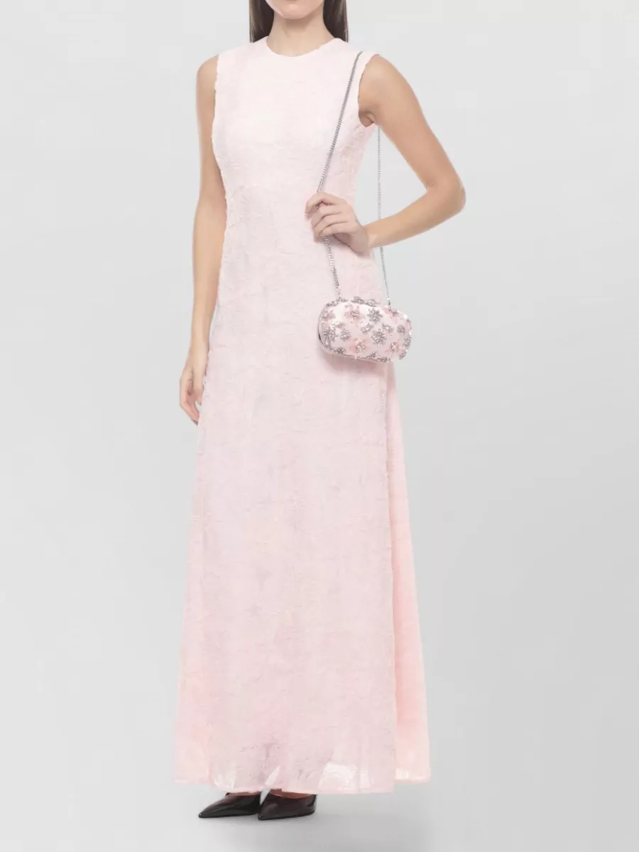 Self-Portrait The Bow Satin Clutch Bag