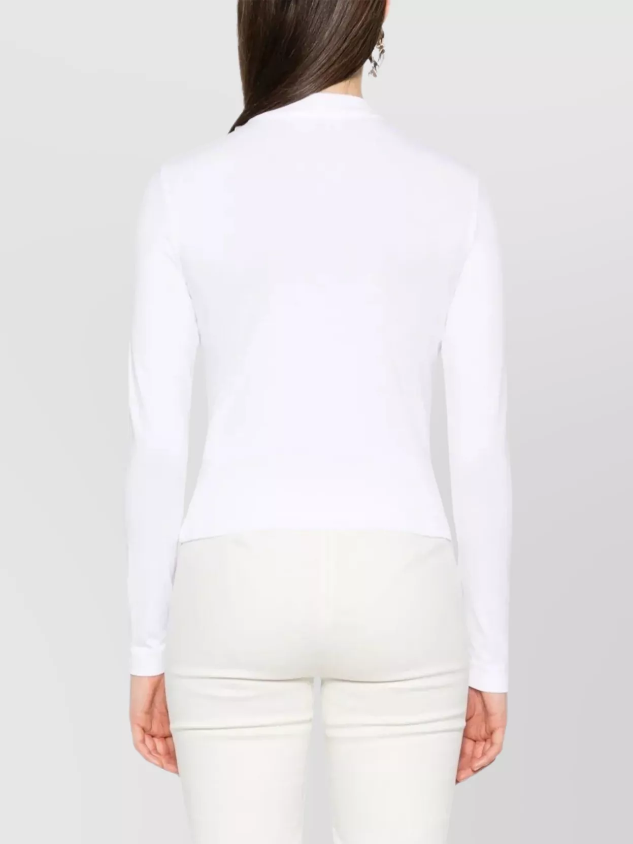 Jacquemus Long-sleeved T-shirt With Applique In White