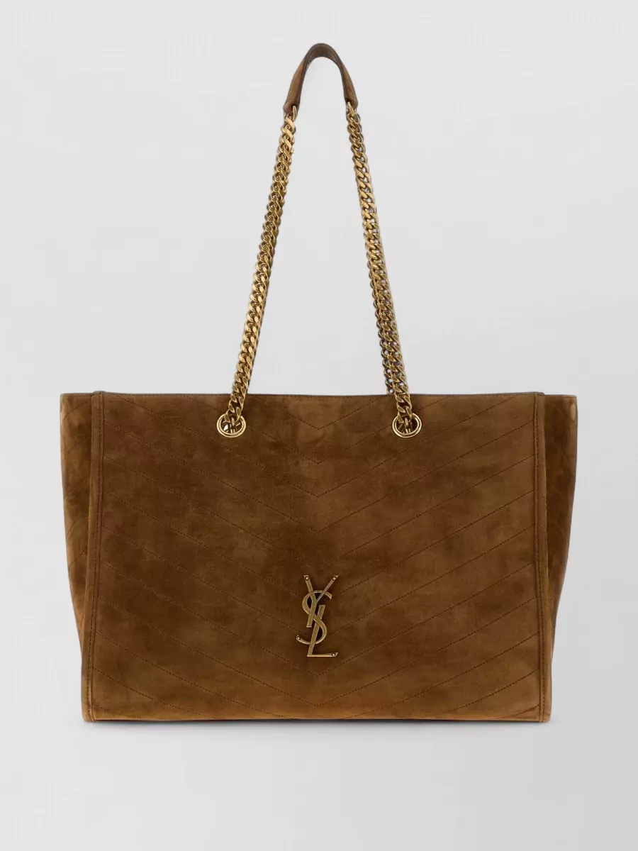 Saint Laurent niki suede tote bag