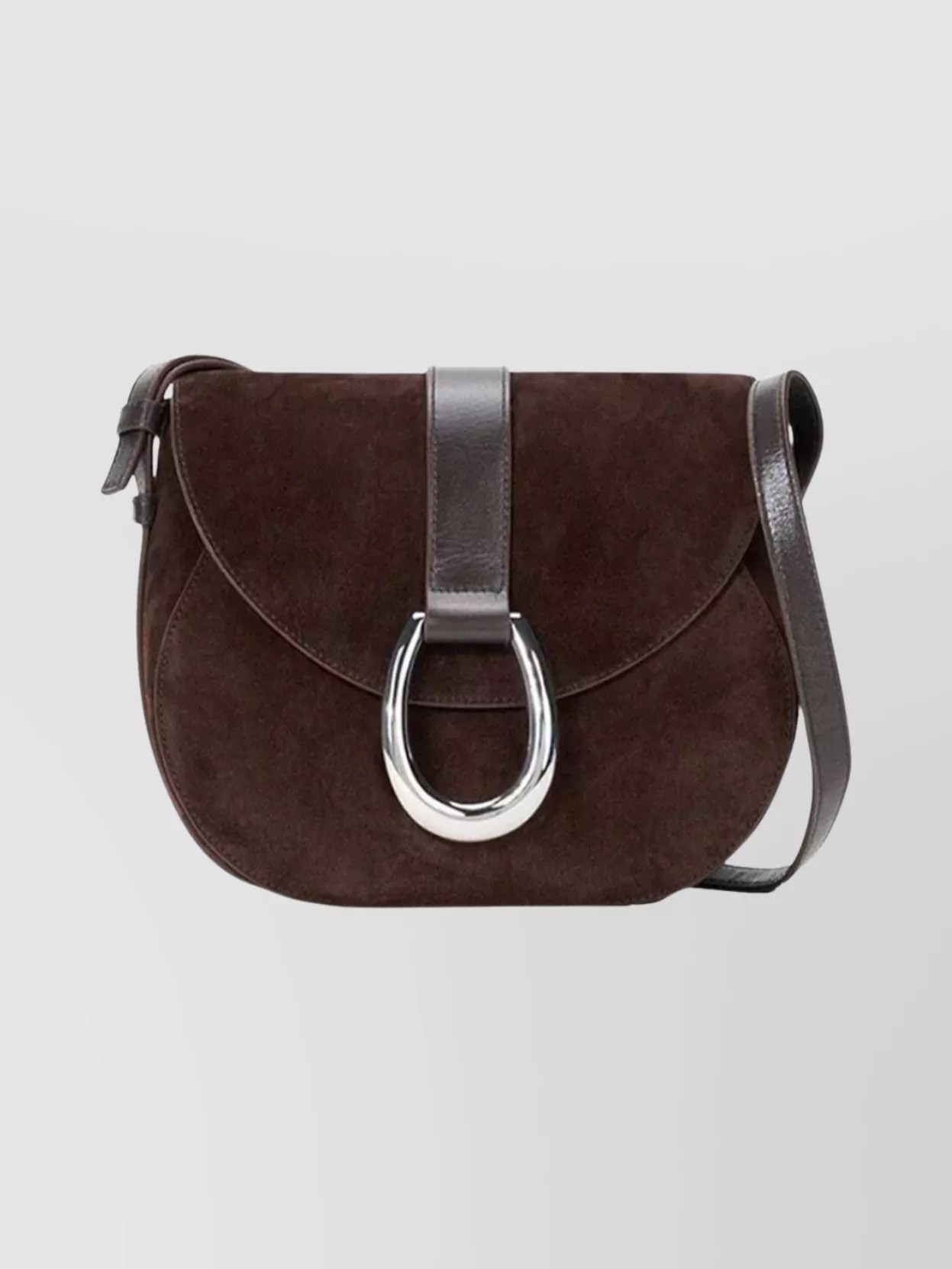 Staud Bella Truffle Suede Crossbody Bag