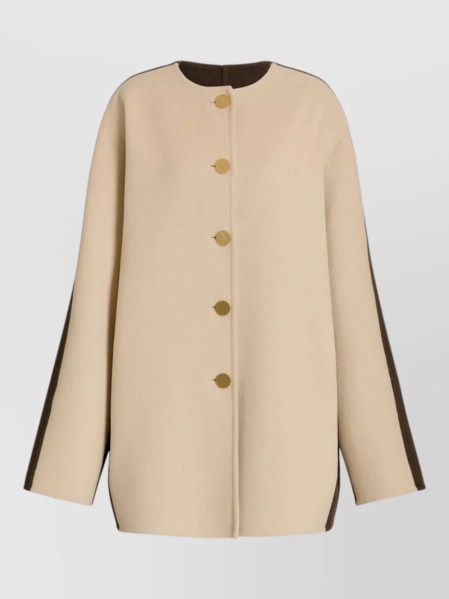 Alberta Ferretti wool cashmere oversized coat