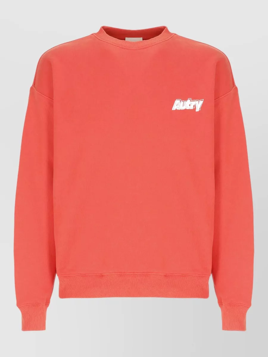 Autry round neck cotton sweatshirt long sleeves