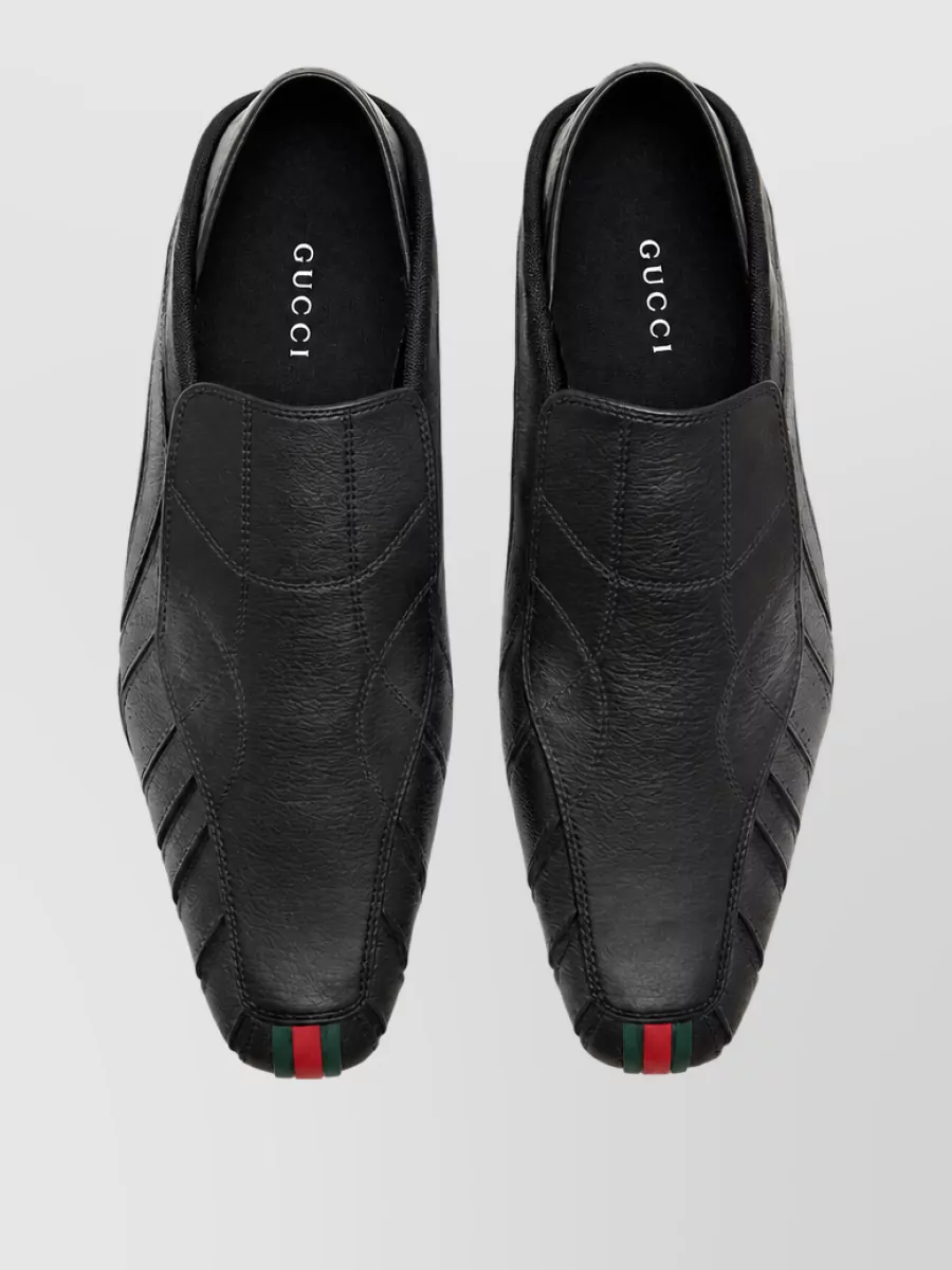 Gucci Leather Slip-On Loafers