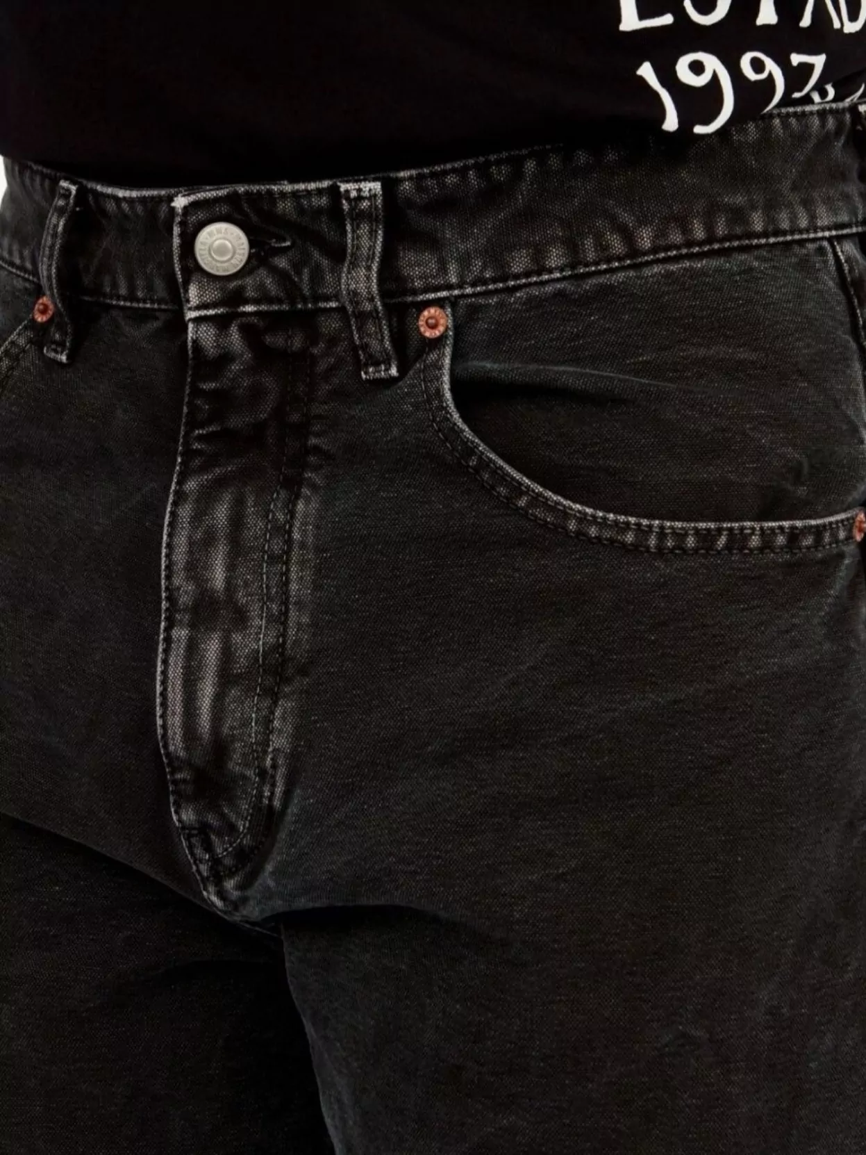 Mm6 Maison Margiela Cotton Denim Jeans Contrast Stitching