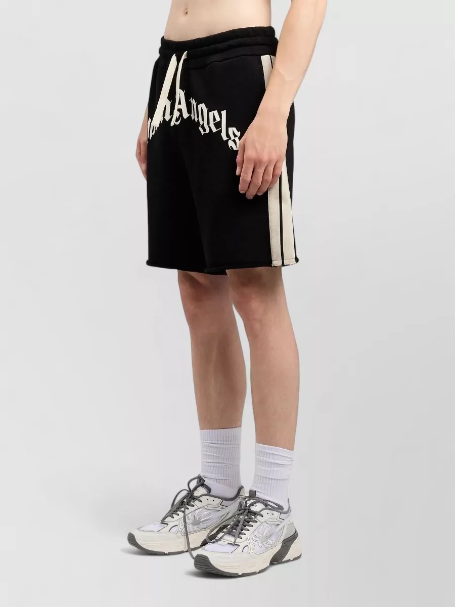 Palm Angels Logo Cotton Sweatshorts
