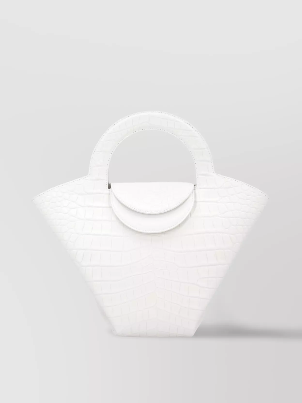 Bottega Veneta Croco-print Leather Tote Bag With Gold-tone Hardware