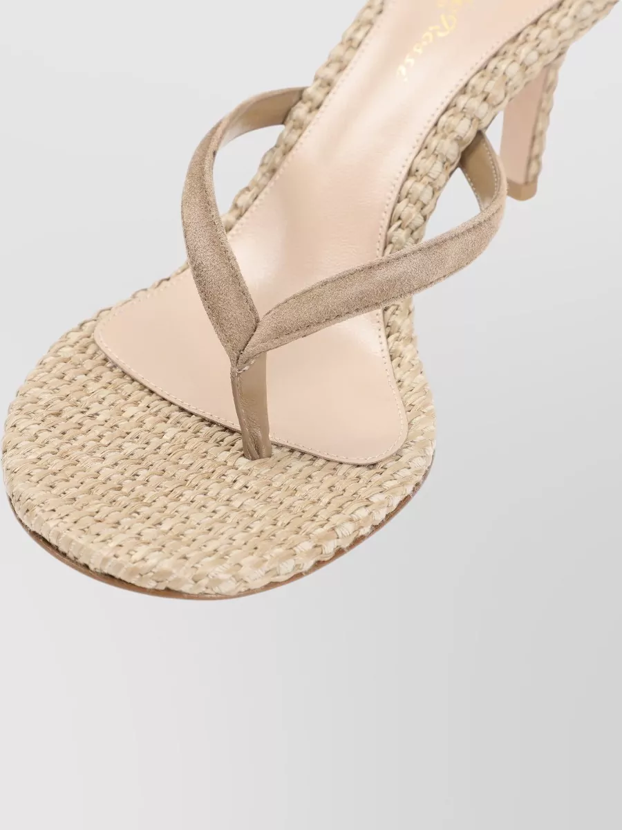 Gianvito Rossi Sandals Open Toe Woven Texture Design