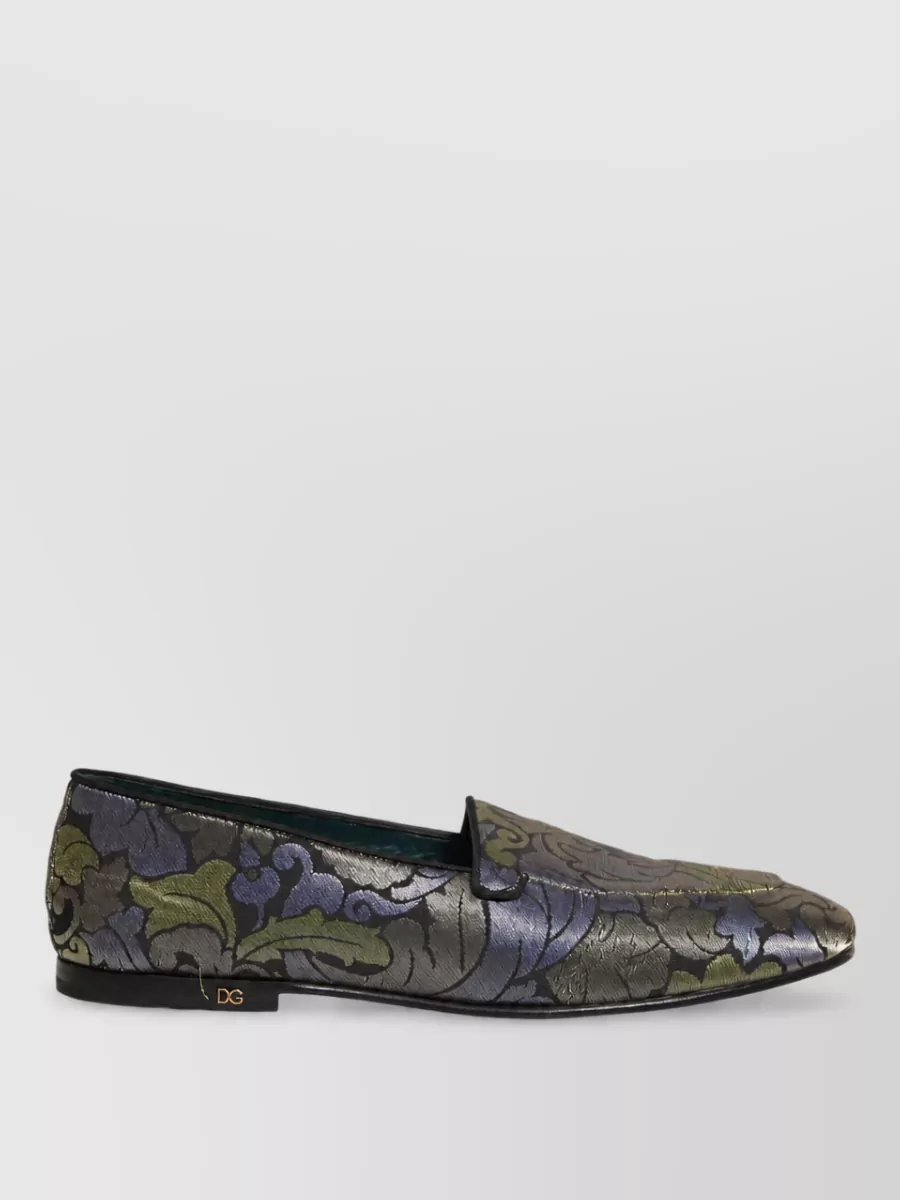 Dolce&Gabbana leather floral loafers