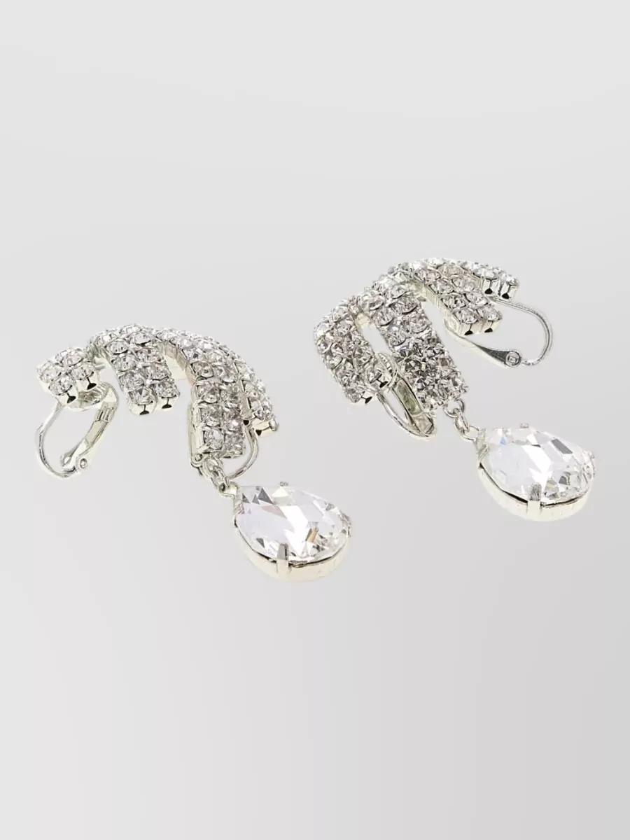 Magda Butrym rhodium earrings