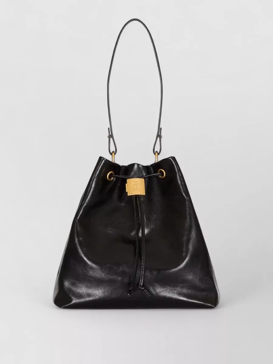 Balmain leather convertible backpack