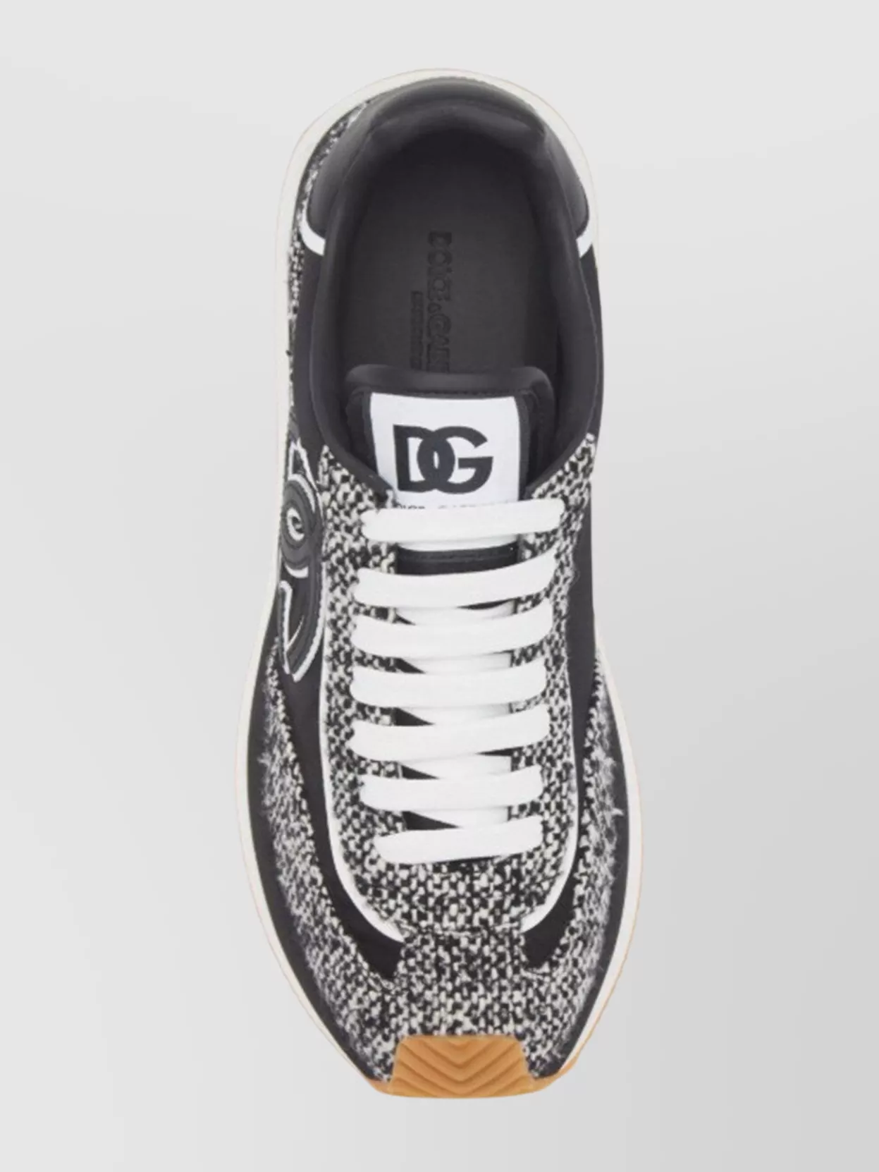 Dolce&Gabbana Low-Top Sneakers With Dotted Wool Design