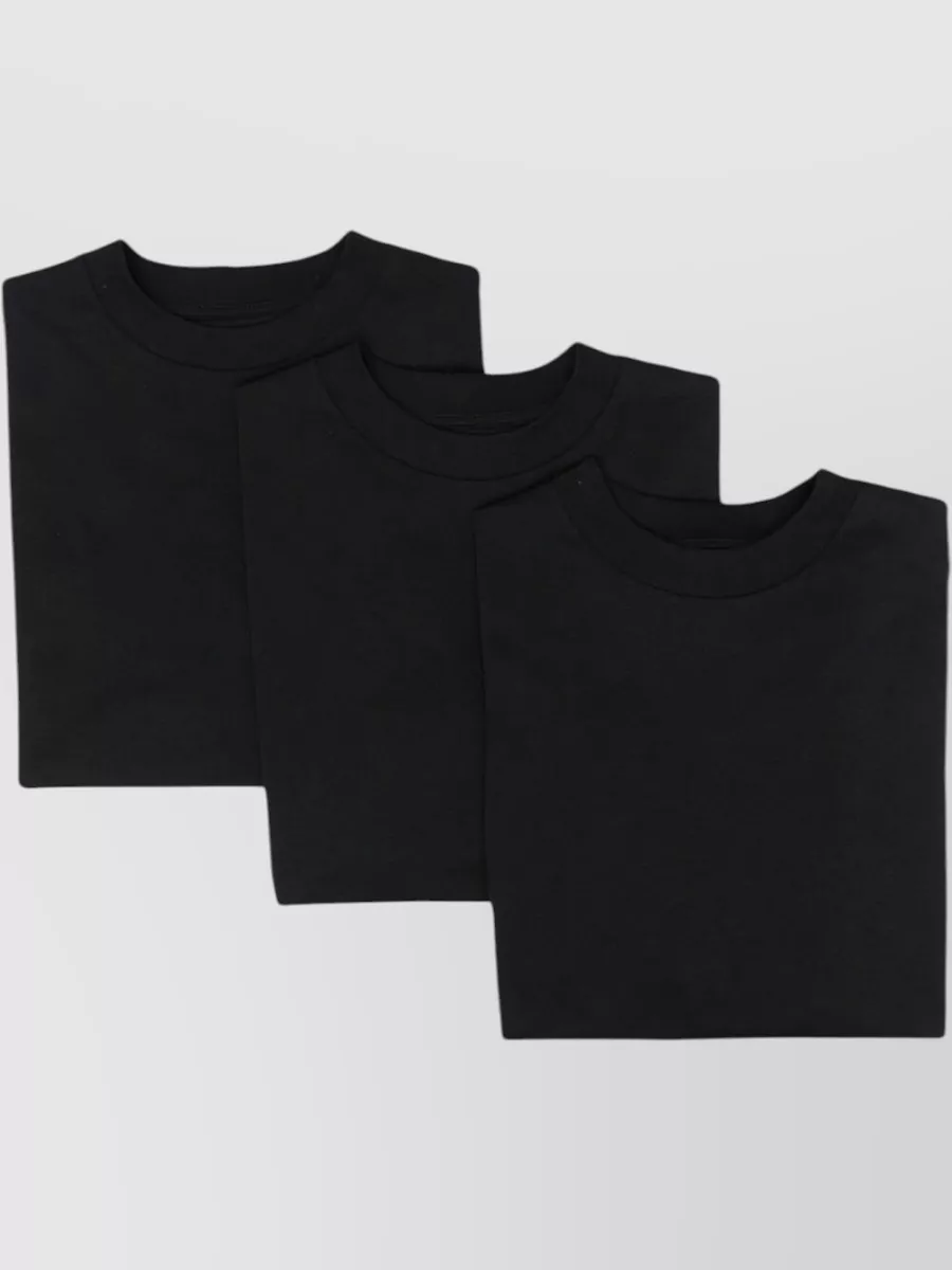 Jil Sander Plus Cotton Logo Patch T-Shirt Pack Of Three