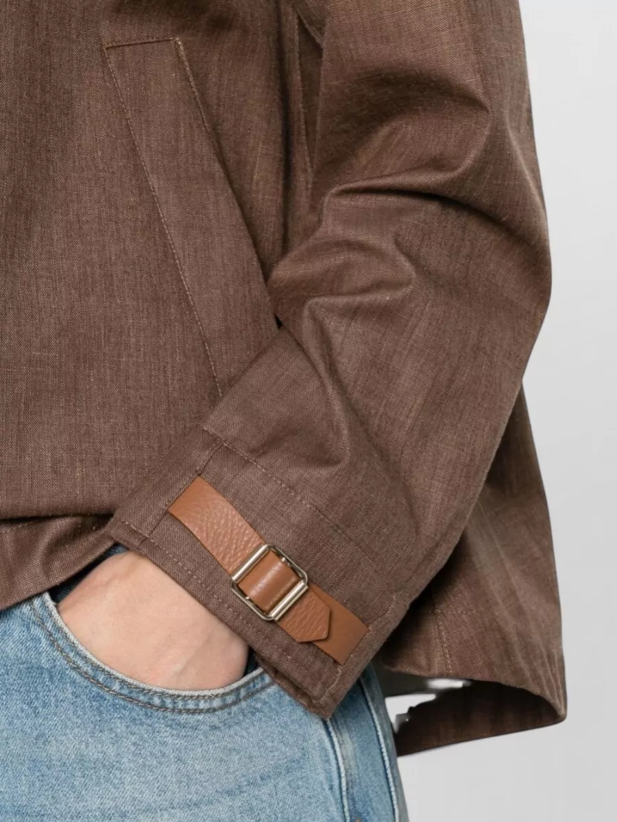 Herno Linen Silk Hooded Padded Jacket