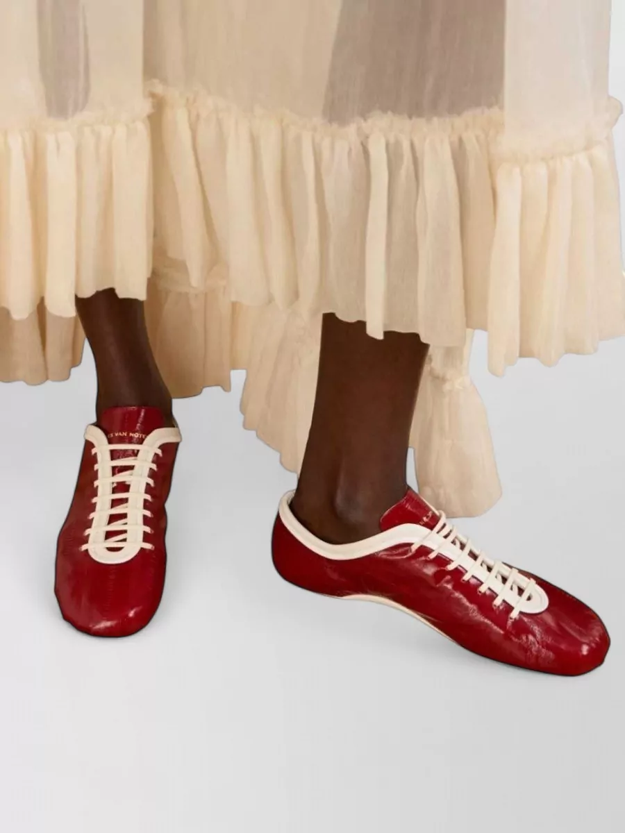 Dries Van Noten Leather Lace-Up Shoes