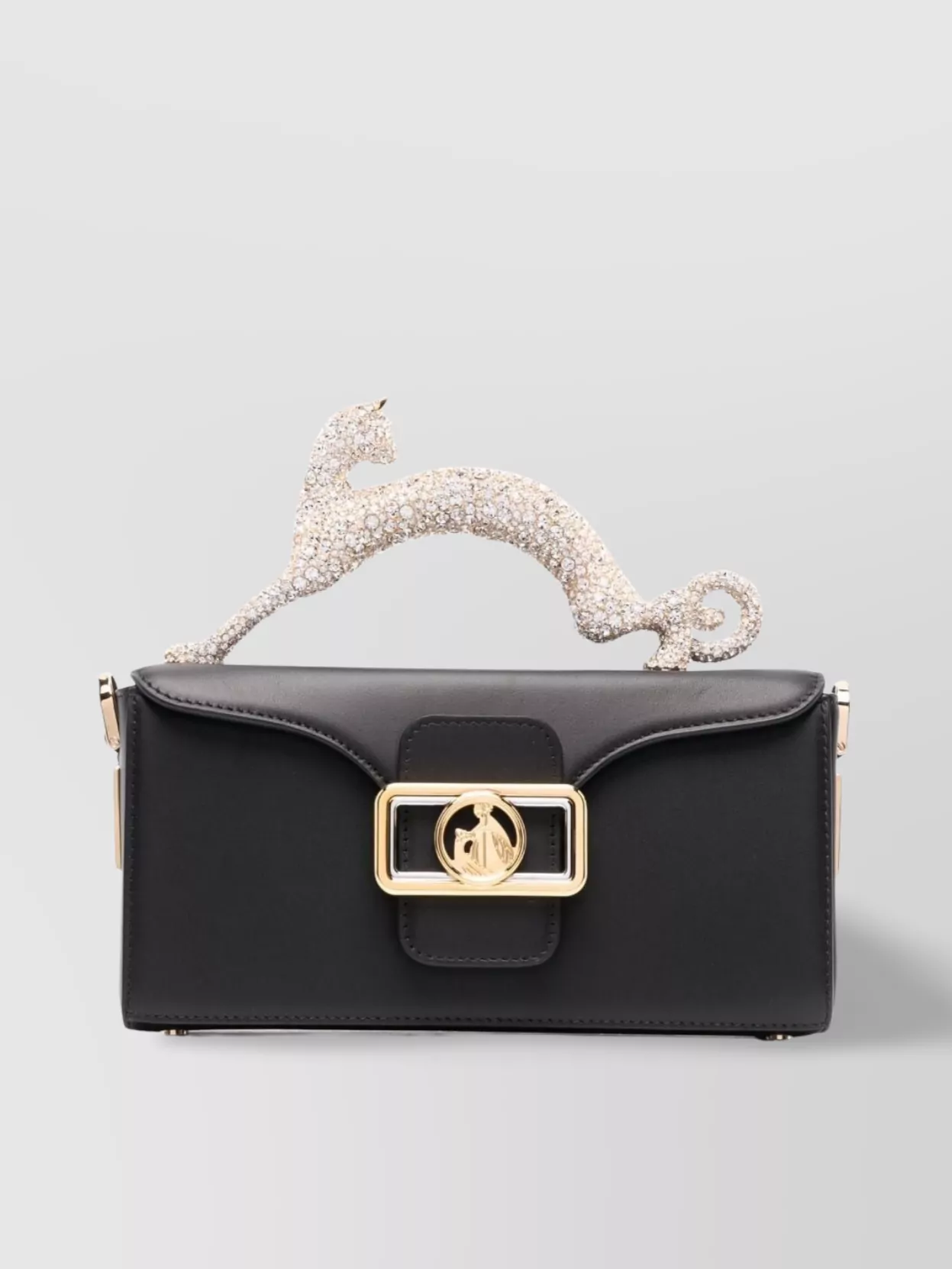 Lanvin Embellished Buckle Clutch Bag
