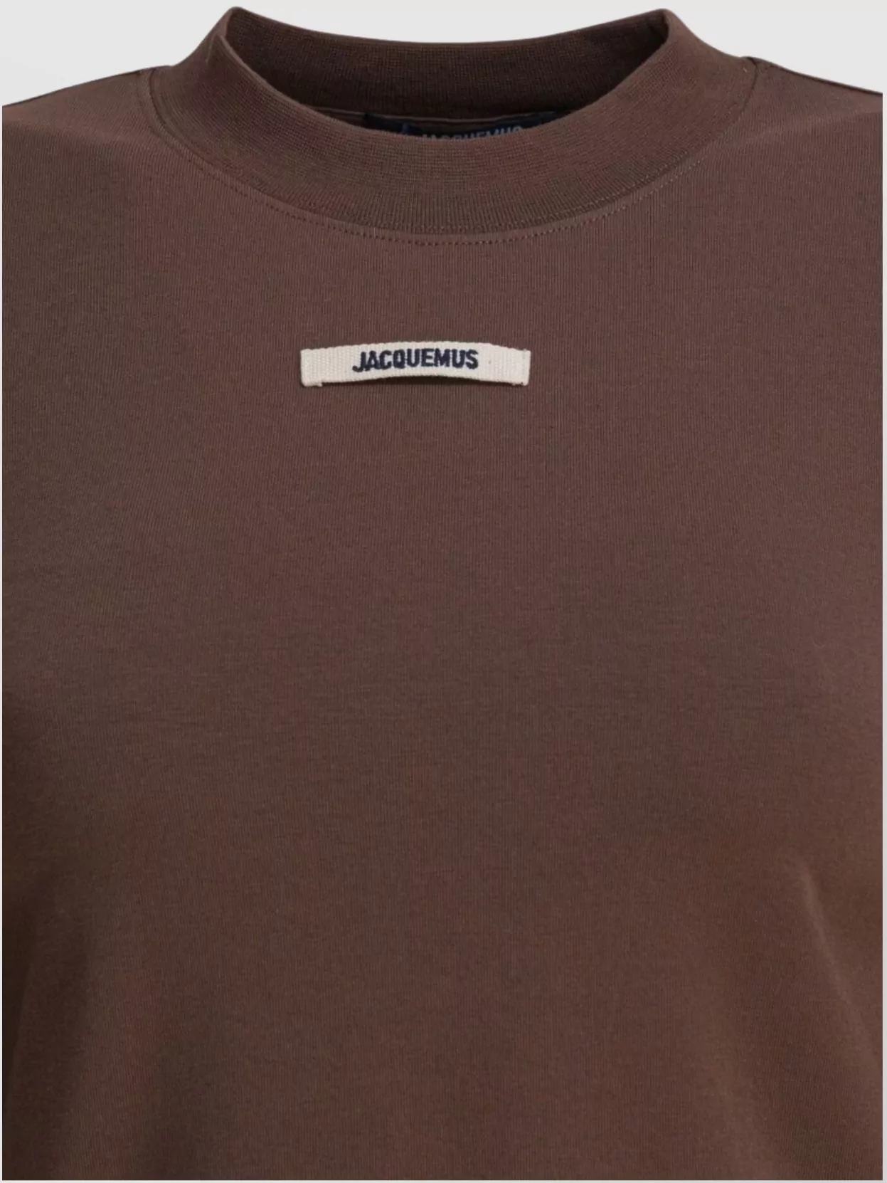 Jacquemus Crew Neck Long Sleeve Ribbed Neckline Tops