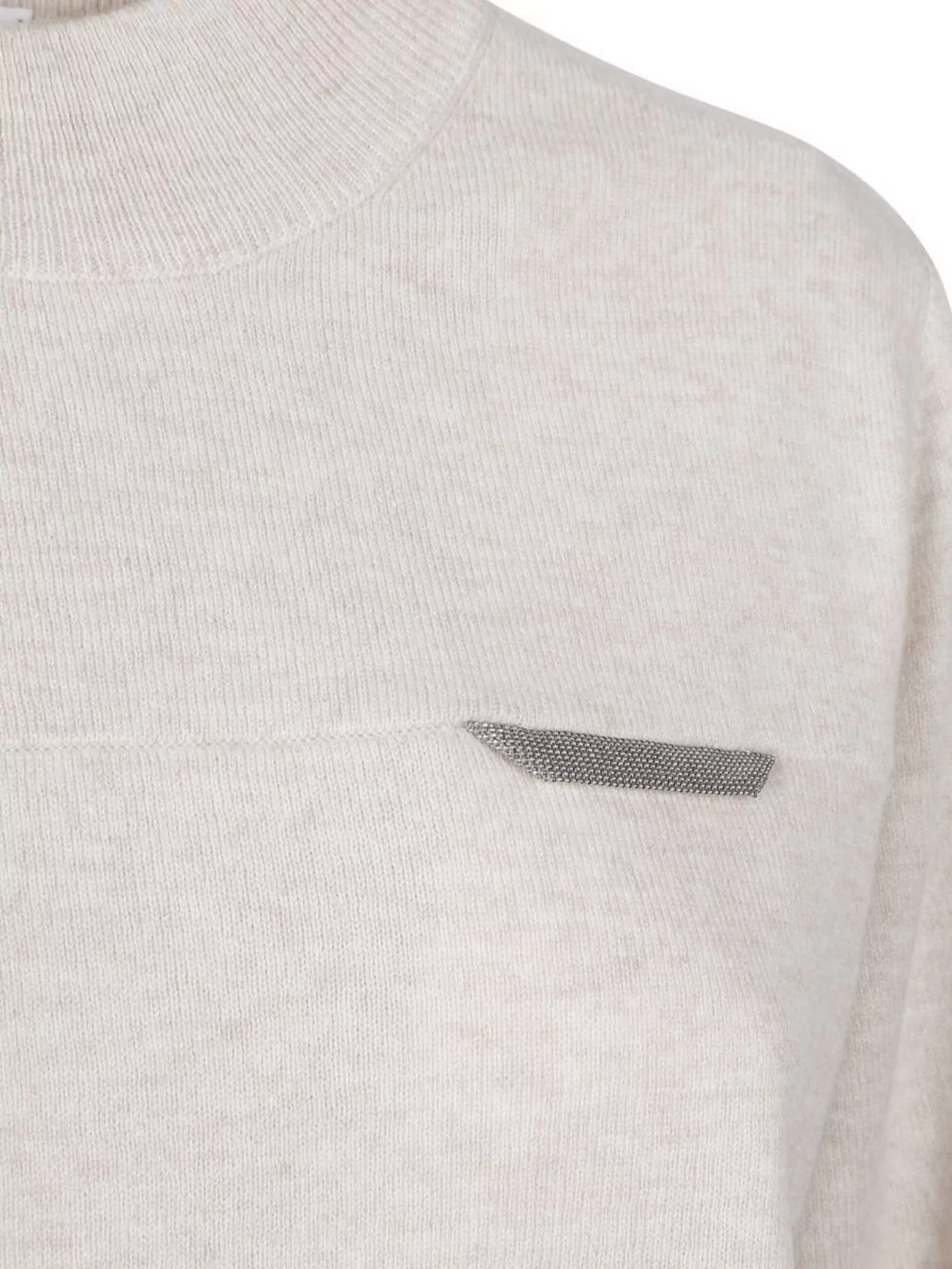 Brunello Cucinelli Crew Neck Knitwear With Ribbed Cuffs And Hem