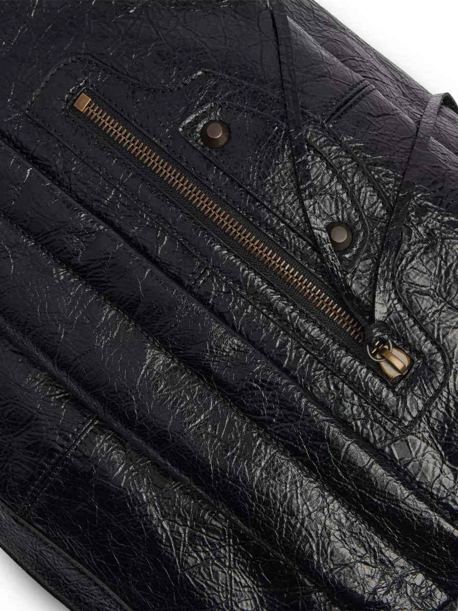 Balenciaga Leather Medium Multipocket Crossbody Bag