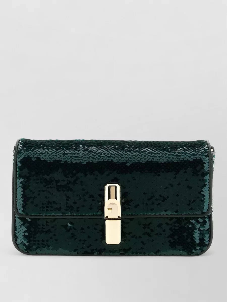Furla Small Sequined Clutch Bag