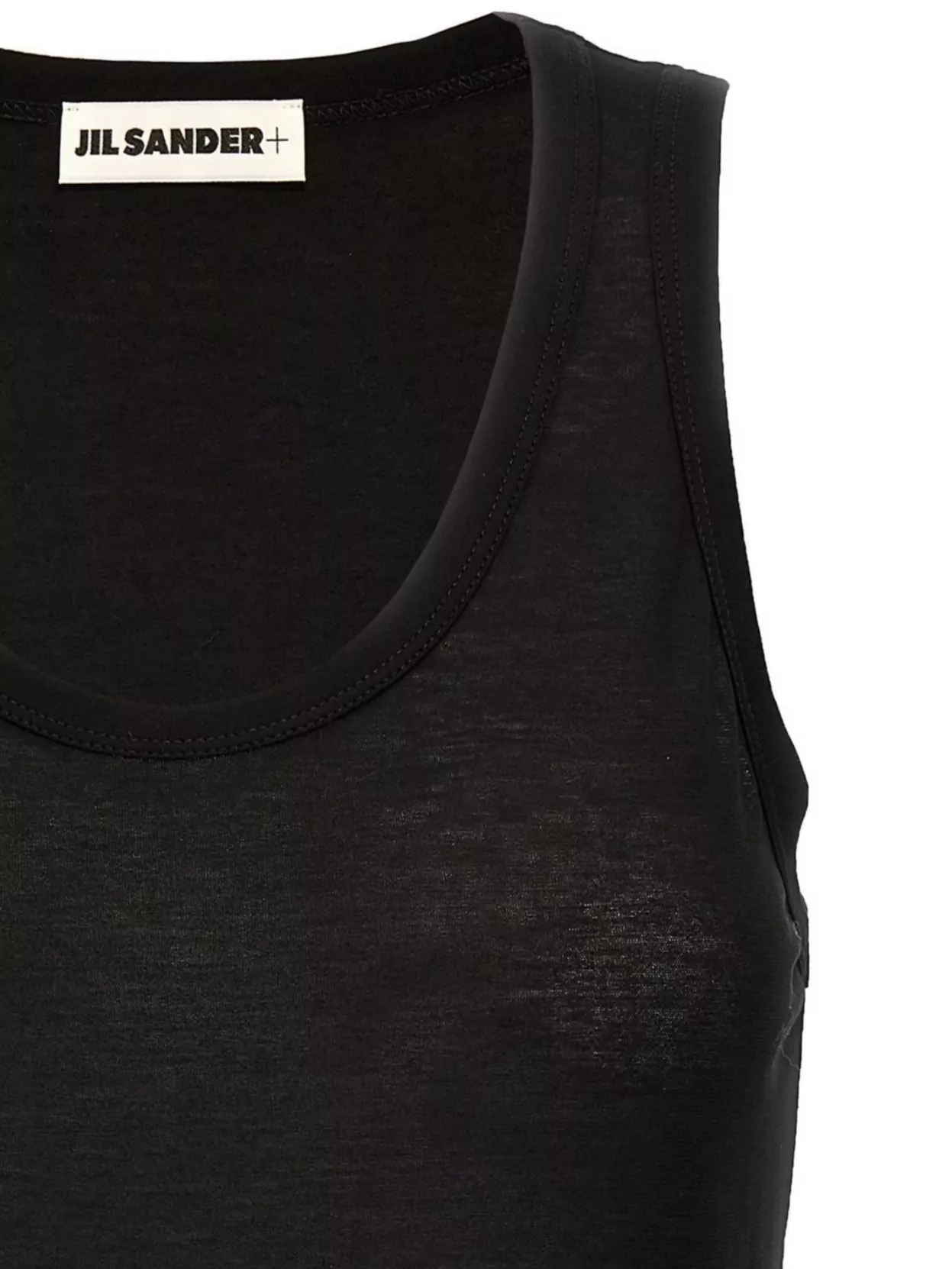 Jil Sander Cotton Logo Tank Top
