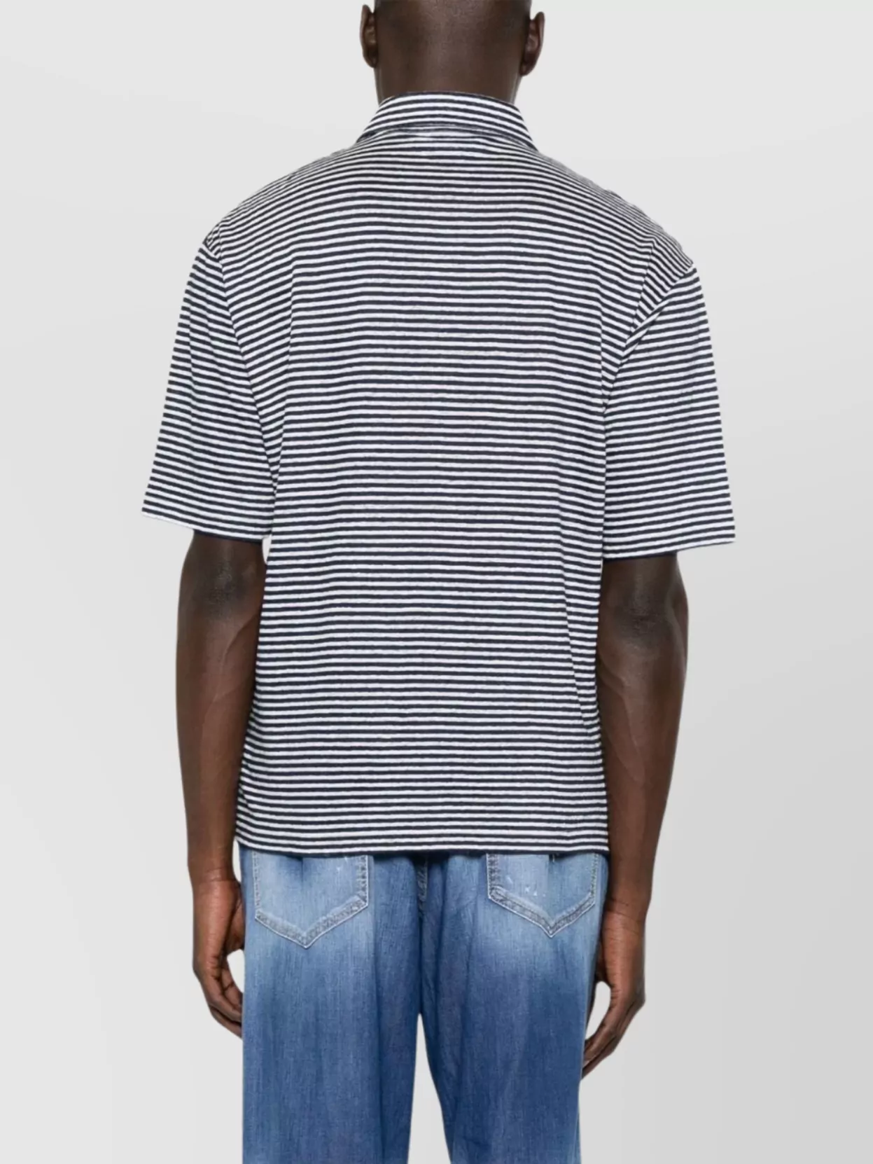 Tシャツ・カットソー D SQUARED2 SS24 'Striped' polo shirt (S72HA1194D13015 961) Dsquared2 Striped short sleeve polo shirt | The Fashion Square