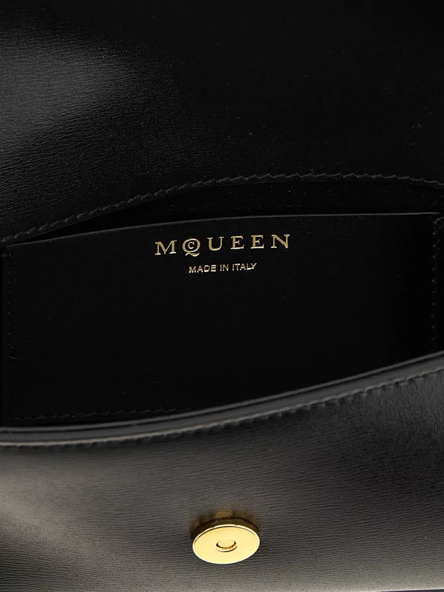 Mc Queen Leather Small Crossbody Bag