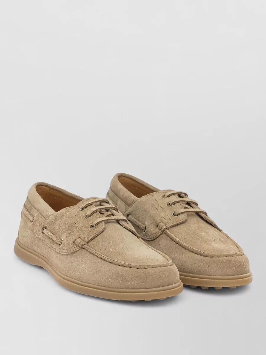 Tod's leather boat shoes