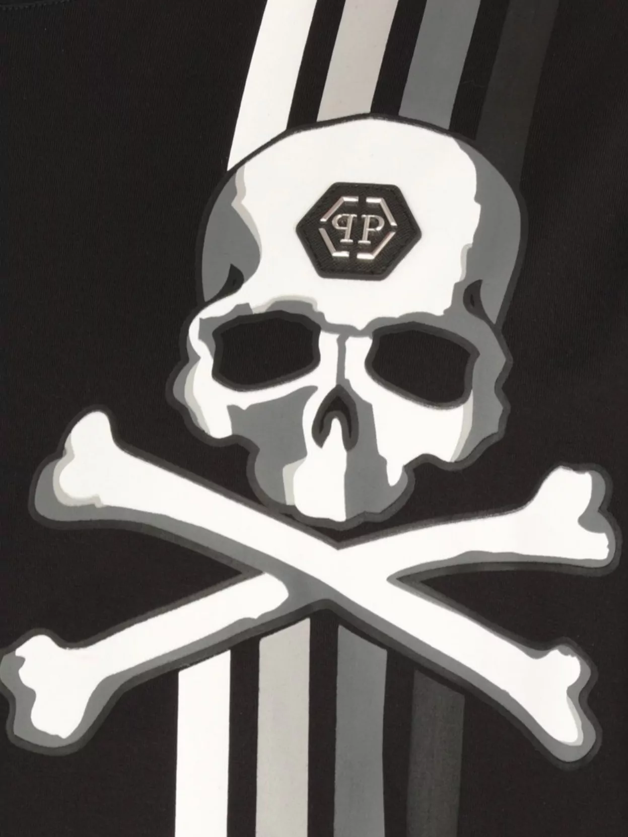 Philipp Plein Crew Neck T-Shirt Skull Graphic