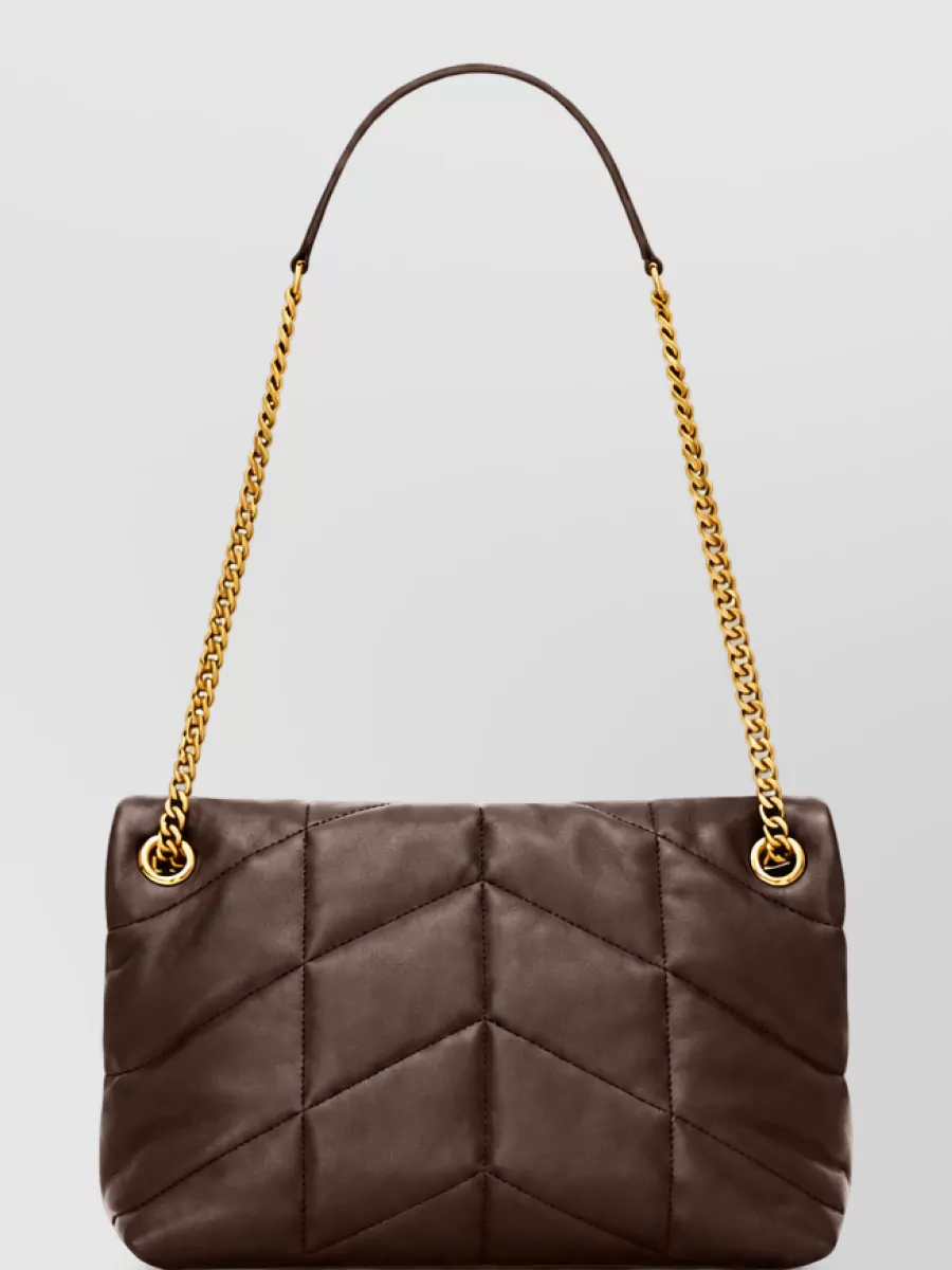 Saint Laurent Na Leather Shoulder Bag