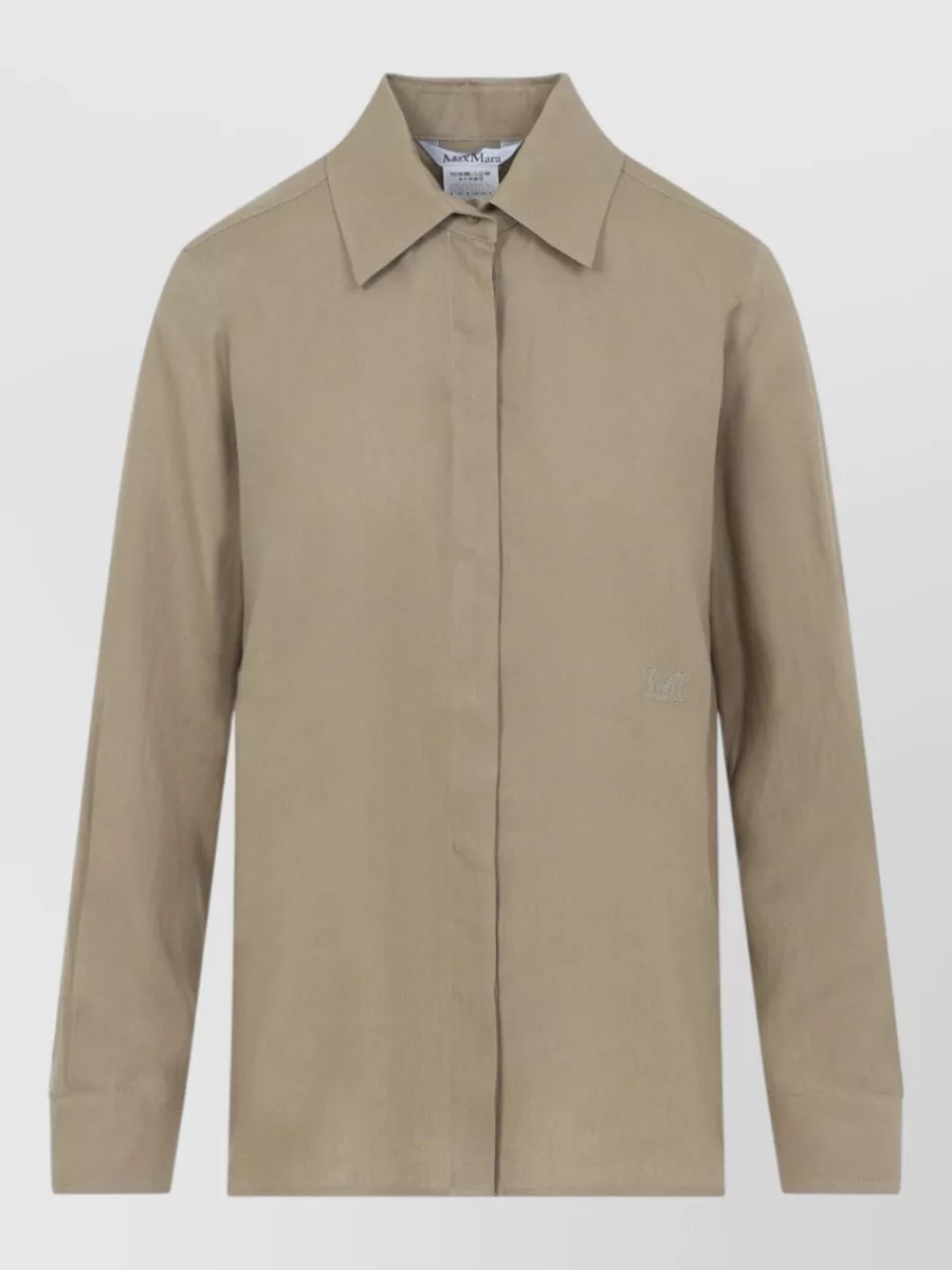 Max Mara Linen Logo Shirt