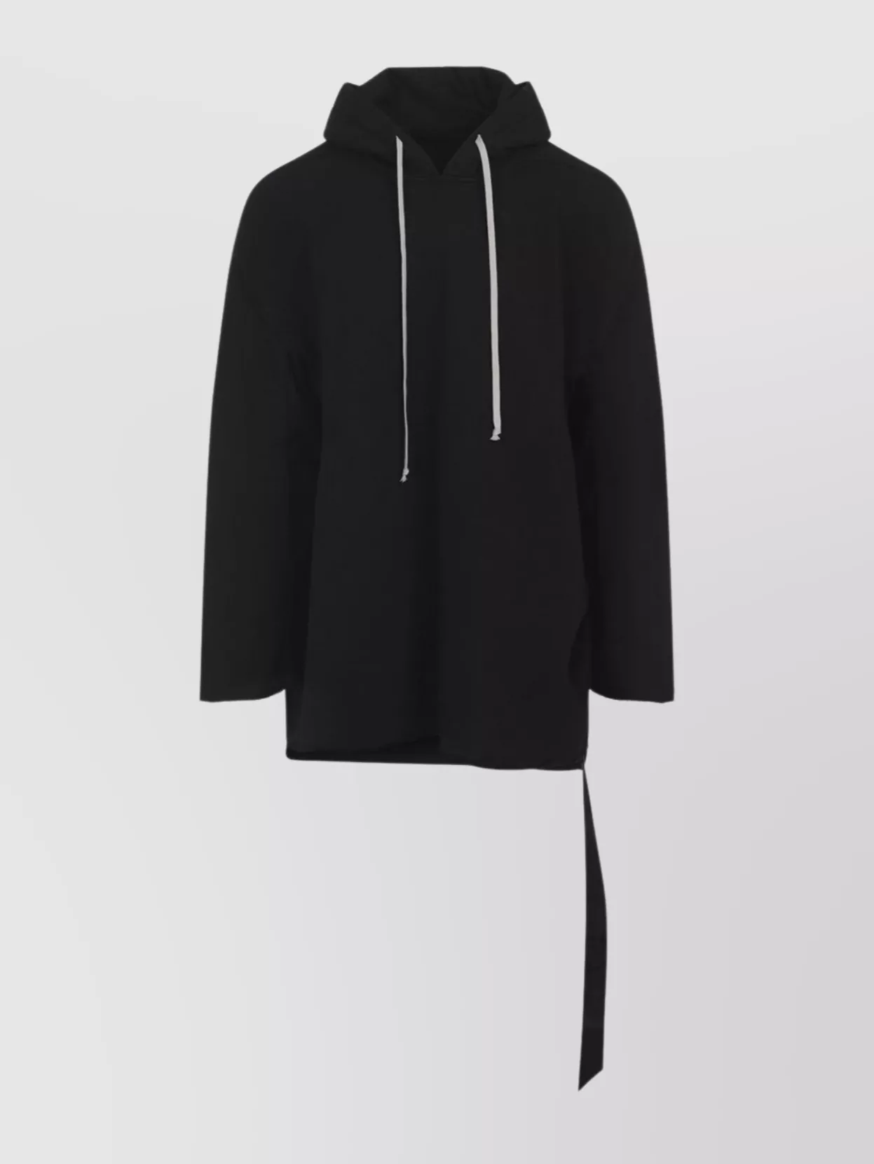 Rick Owens Drkshdw Asymmetrical Hem Long Sleeve Hoodie In Animal Print